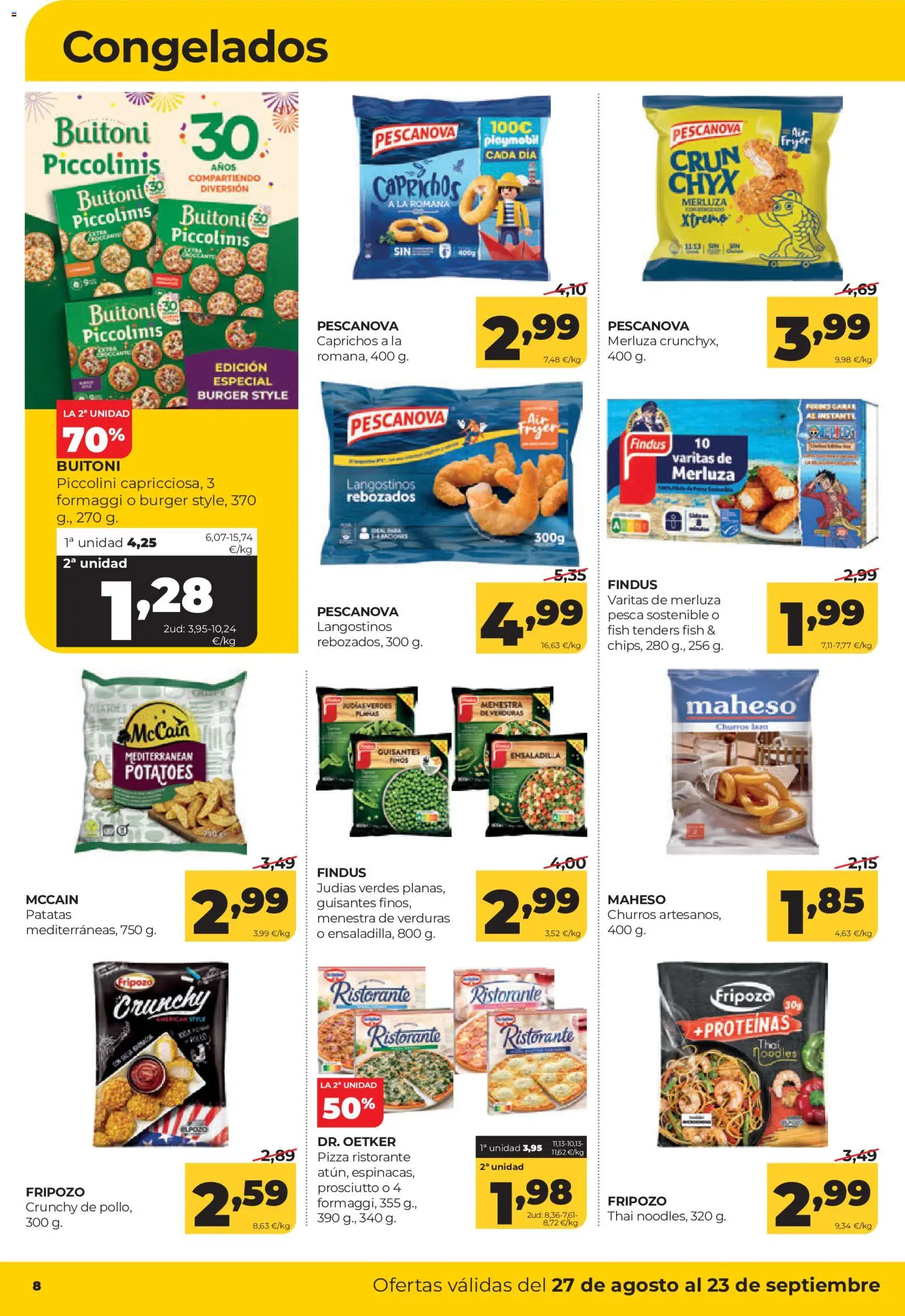Alimerka folleto Castilla y León │ válido desde el 27/08/2026 | Página: 8 | Productos: Verduras, Judías, Patatas, Langostinos