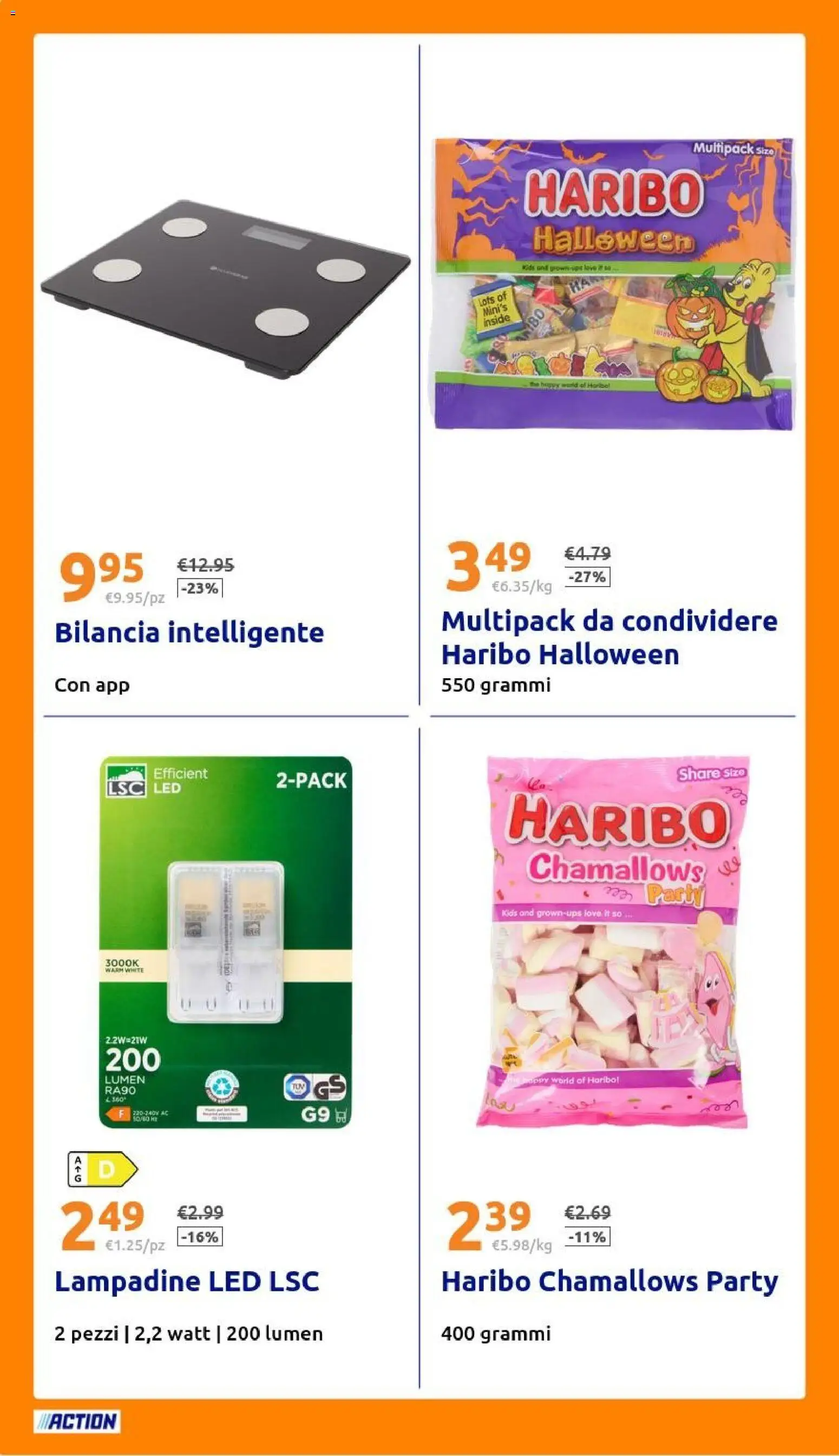 Volantino Action del 28/10/2026 | Pagina: 26 | Prodotti: Bilancia, Lampadine