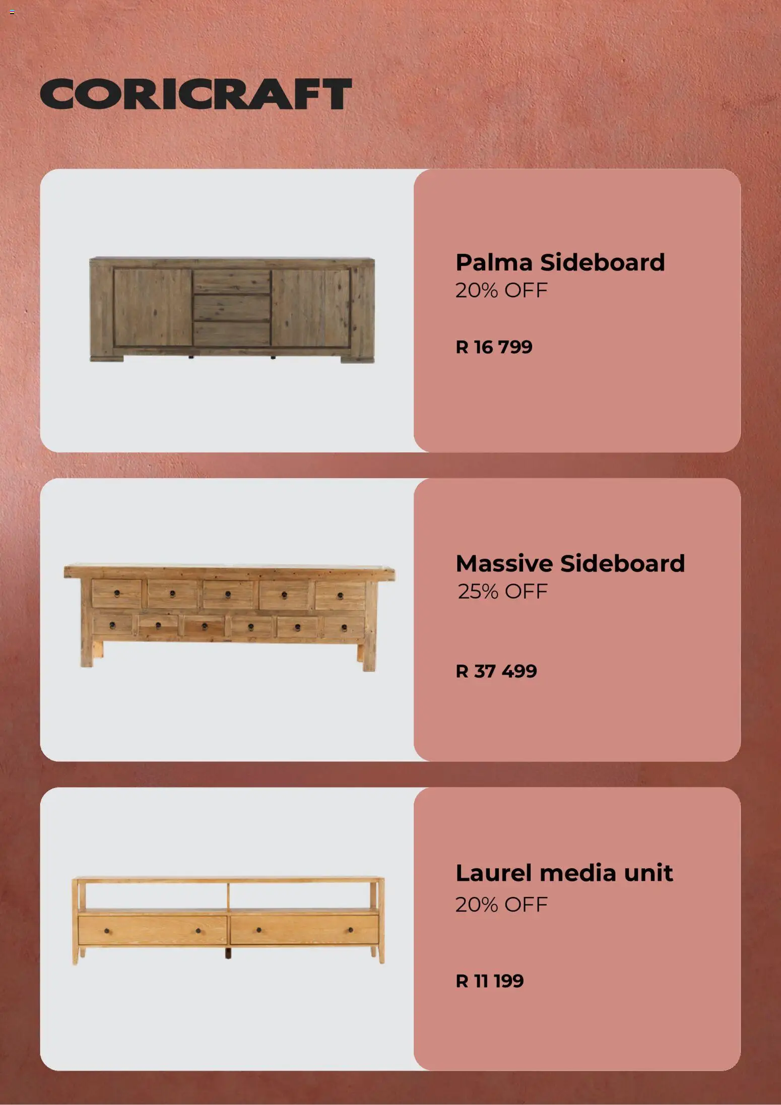 New Coricraft catalogue – valid from 01.05.2026 | Page: 3 | Products: Sideboard