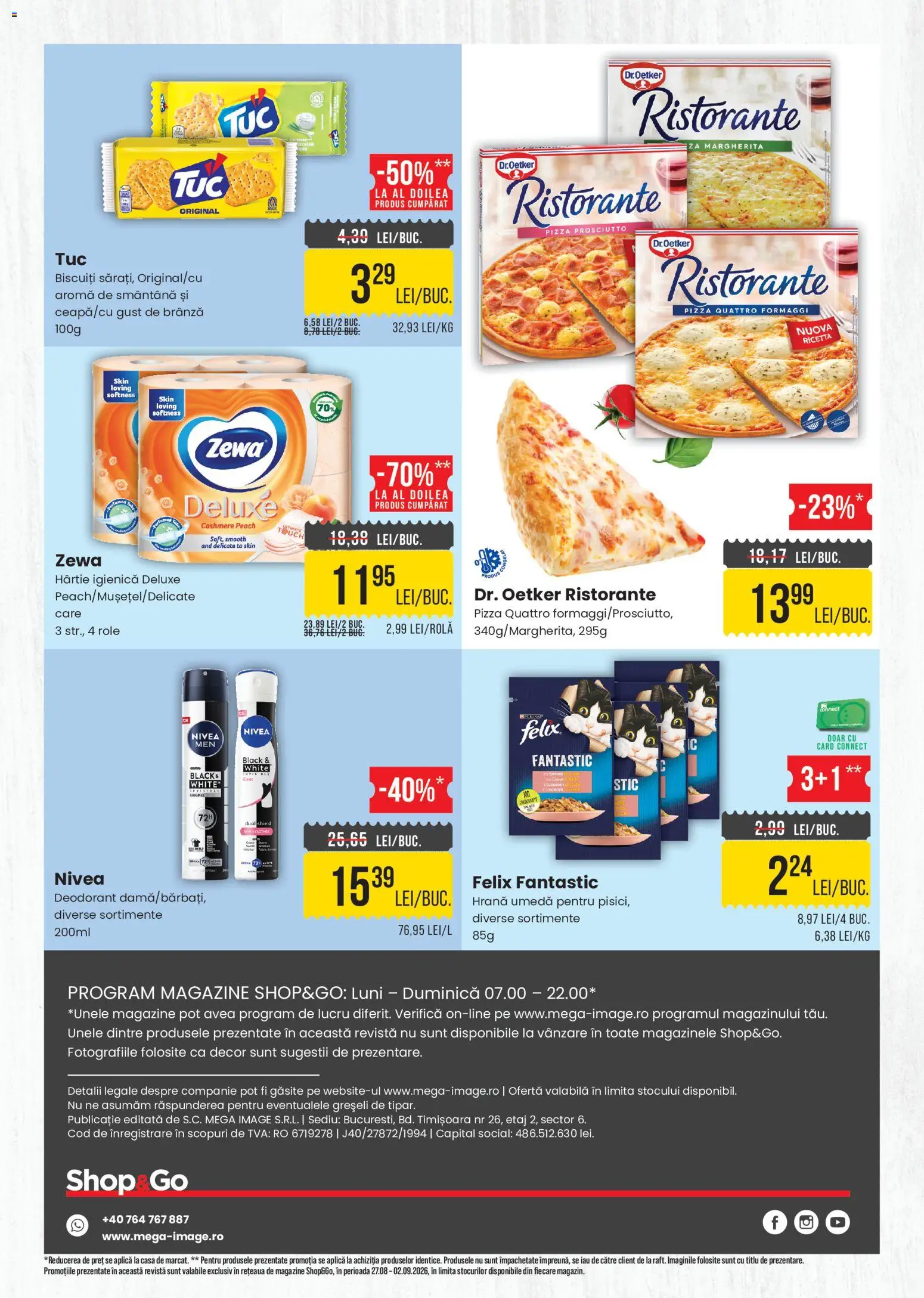 Noul catalog Mega Image – valabil de la 27.08.2026 | Pagină: 4 | Produse: Aplică, Deodorant, Biscuiți, Deluxe