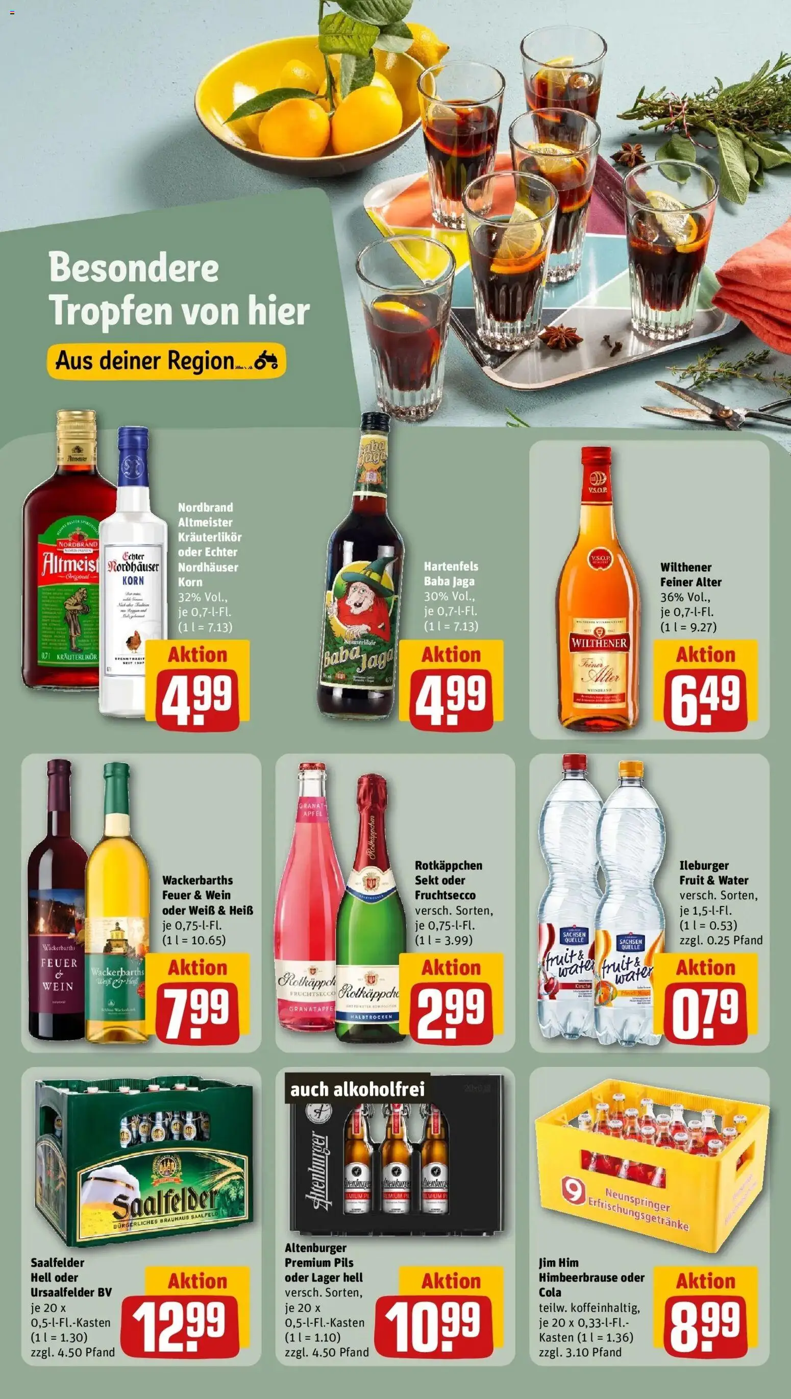 REWE Prospekt ab 12.10.2026 zum Blättern » Angebote | Seite: 19 | Produkte: Granatapfel, Cola, Sekt, Wein