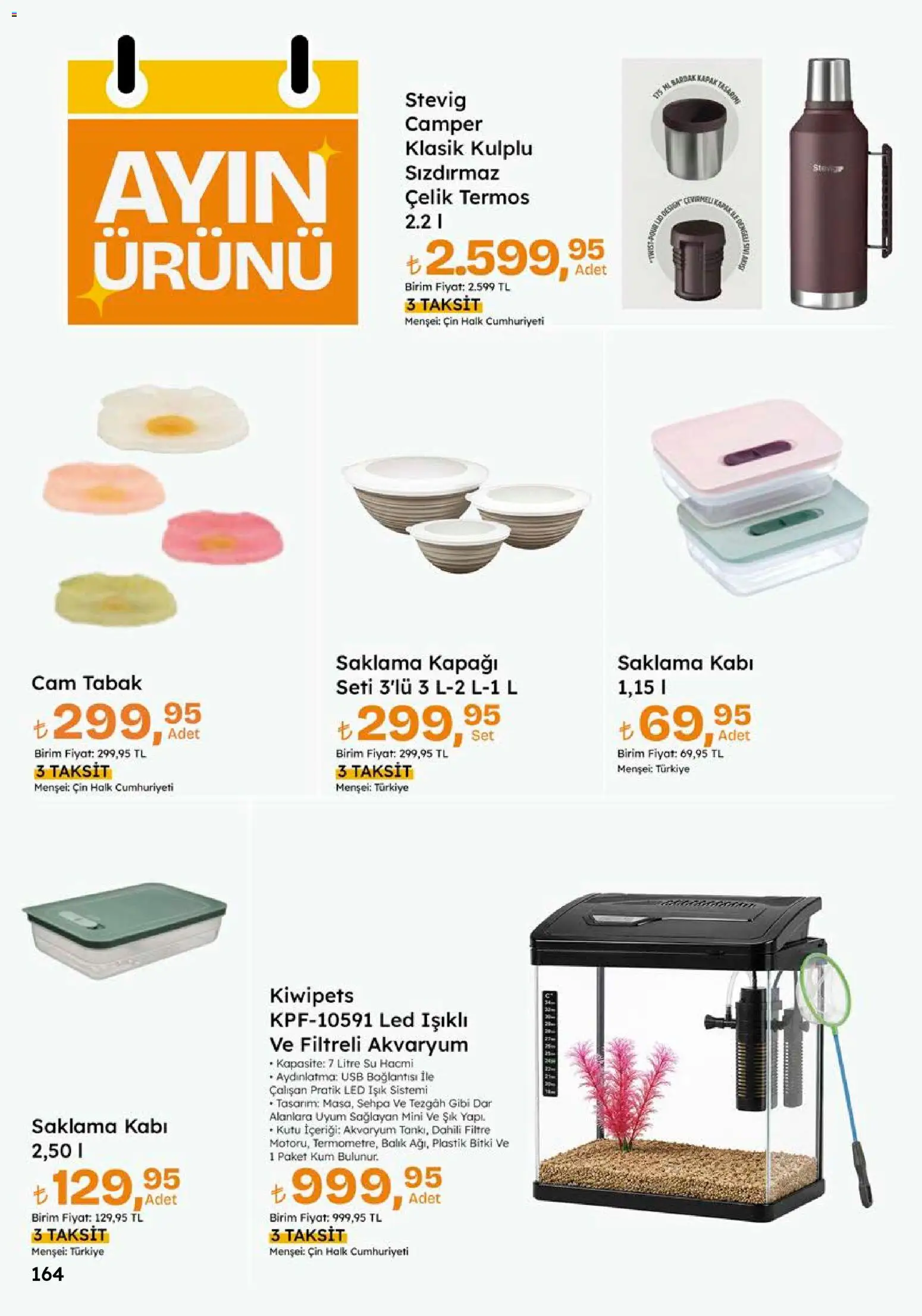 Migros Katalog - 5M Migroskop Dijital - 05 Ekim 2026 tarihinden itibaren geçerlidir | Sayfa: 164 | Ürünler: Kutu, Cin, Bardak, Termos
