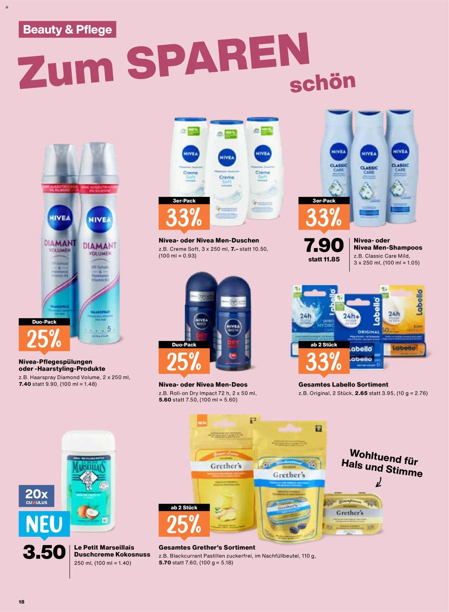 Migros aktionen – gültig ab 11.06.2026 | Seite: 18 | Produkte: Shampoo, Deodorant, Shower Gel, Duschcreme