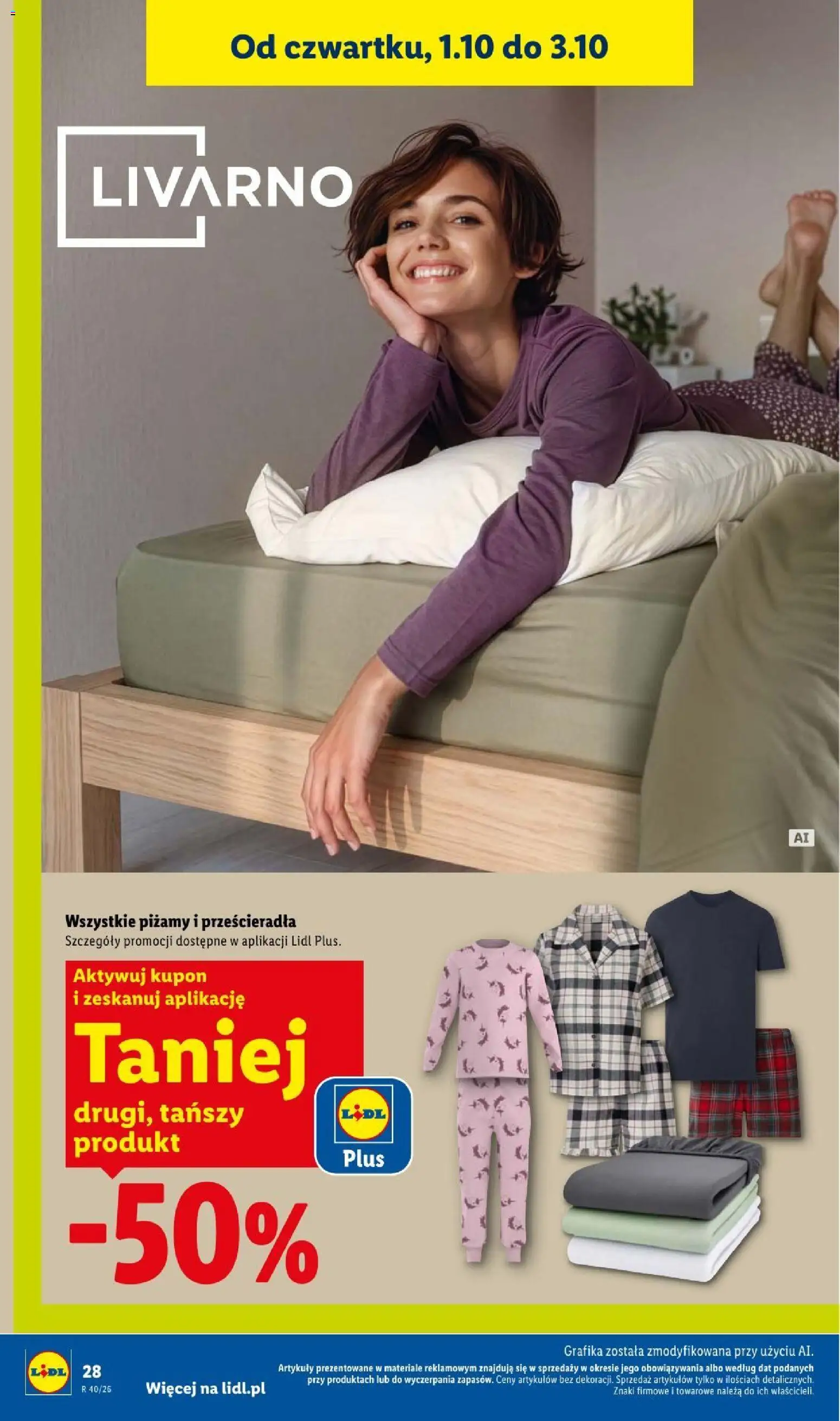 Lidl Katalog od 28.09.2026 | Strona: 36 | Produkty: Przescieradla