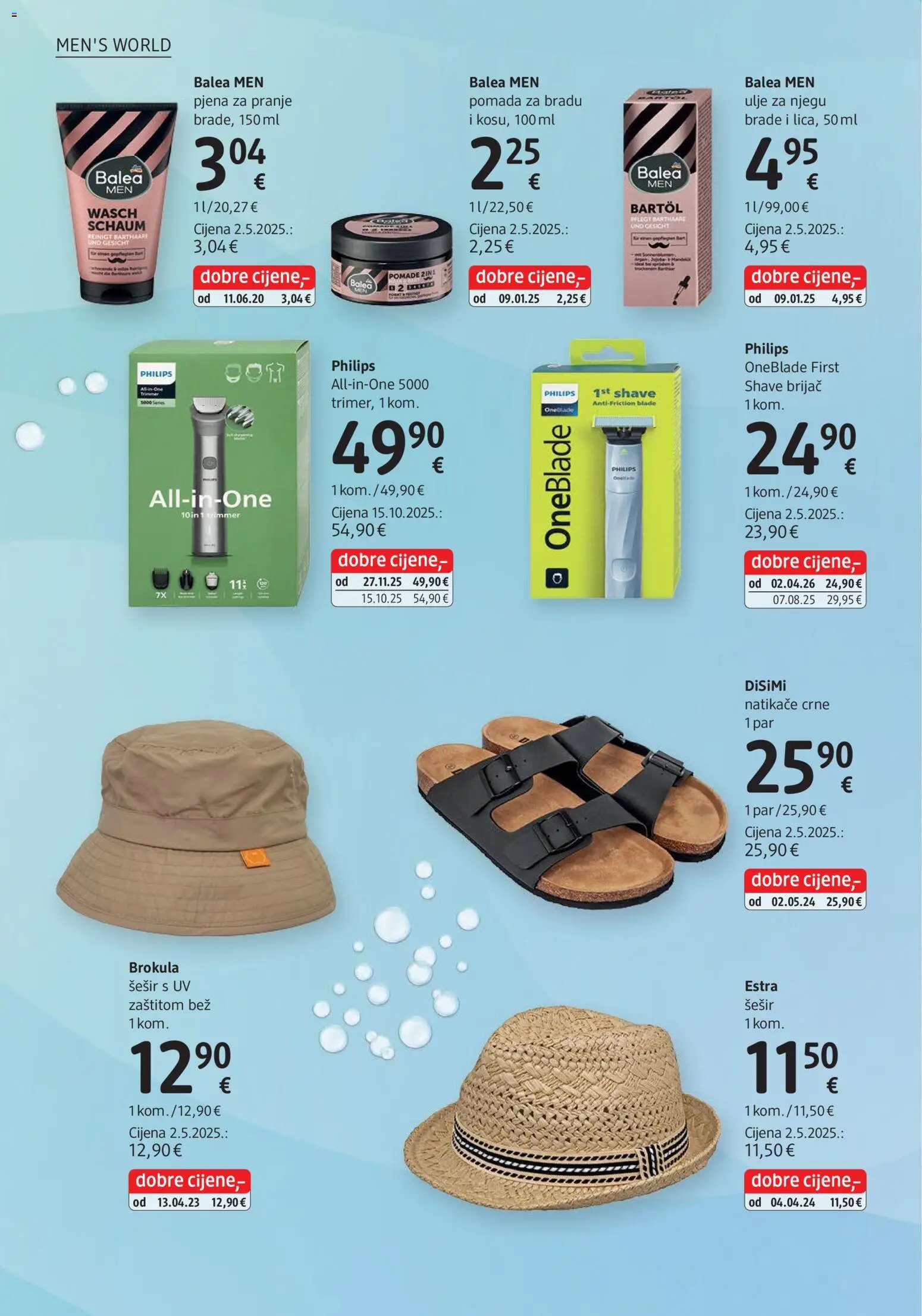 DM katalog | vrijedi od 01.07.2026 | Stranica: 18 | Proizvodi: Brokula, Natikače, Brijač, Šešir