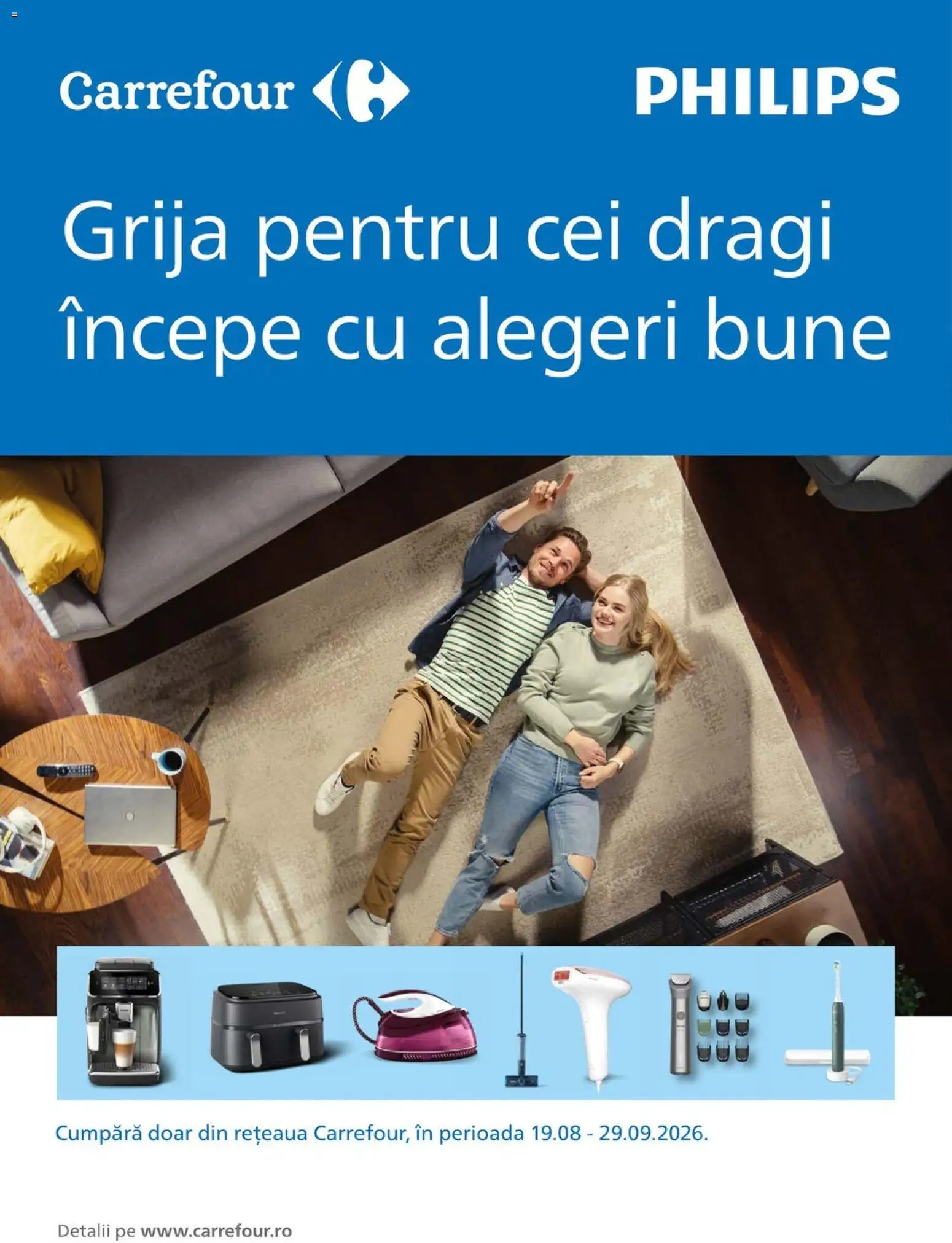 Noul catalog Carrefour – valabil de la 19.08.2026 | Pagină: 1 | Produse: Philips