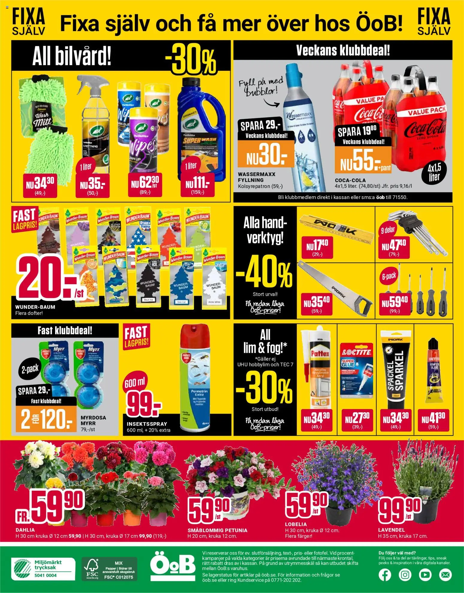 ÖoB reklamblad aktuell från 01.06.2026 | Sida: 12 | Produkter: Kruka, Ring, Kolsyrepatron, Lim