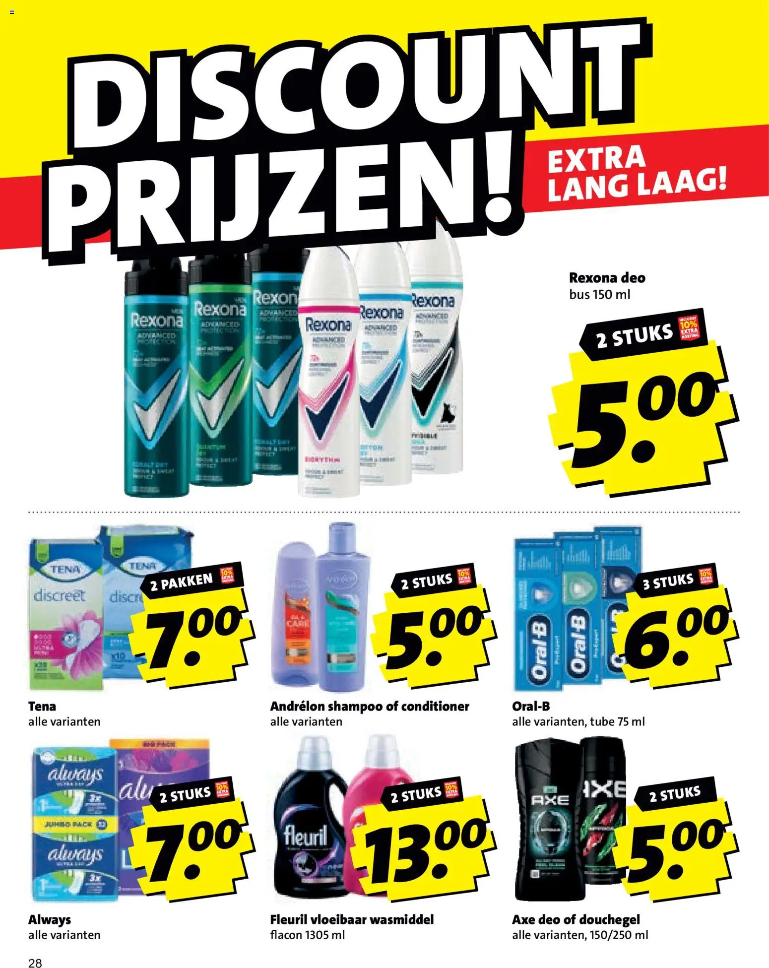 {H1} | Pagina: 28 | Producten: Vloeibaar wasmiddel, Wasmiddel, Shampoo, Conditioner