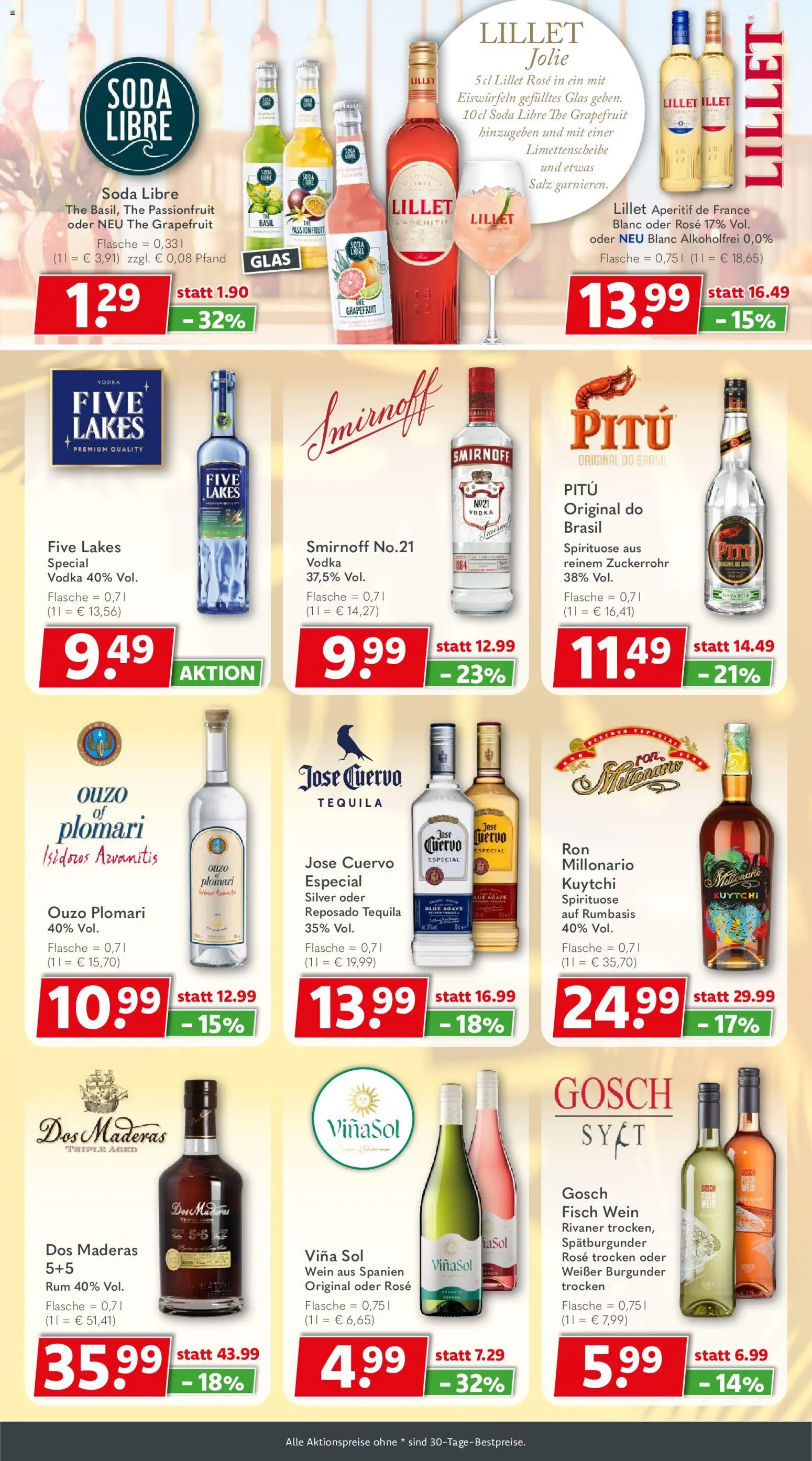 Getränkeland Prospekt – gültig ab 22.06.2026 | Seite: 9 | Produkte: Rum, Tequila, Smirnoff, Wein