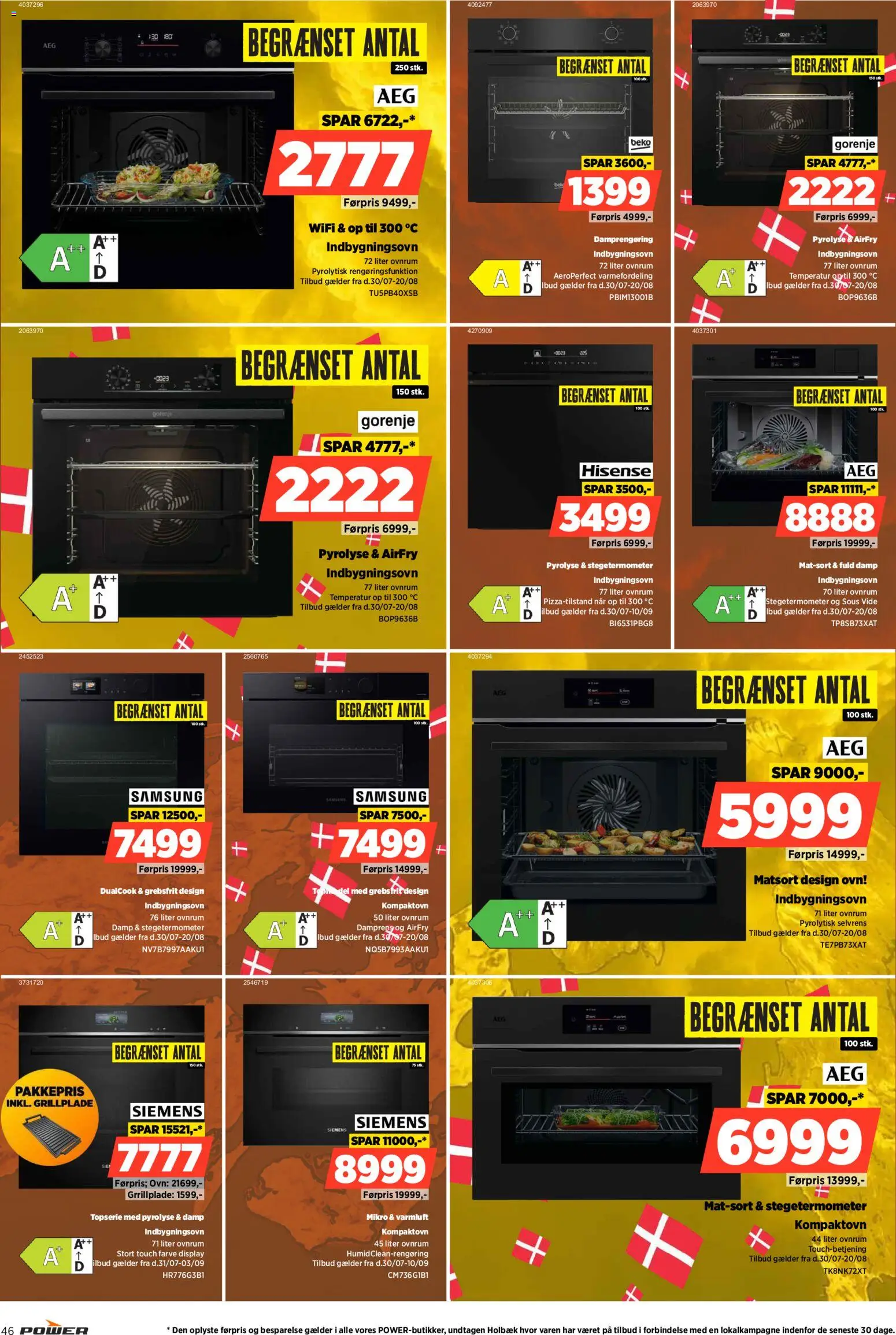 Power tilbudsavis – gyldig fra 30/07/2026 | Side: 46 | Produkter: Ovn