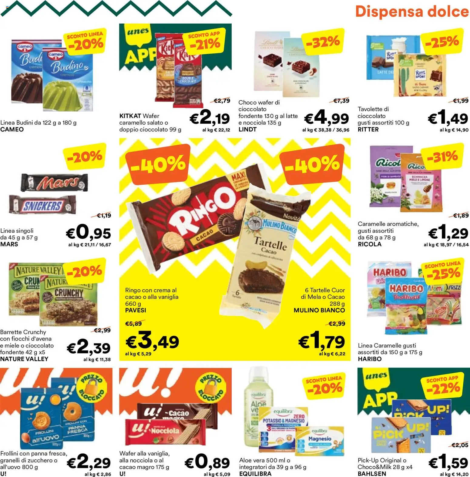 Volantino Unes del 06.05.2026 | Pagina: 15 | Prodotti: Crema, Cioccolato, Latte, Frollini