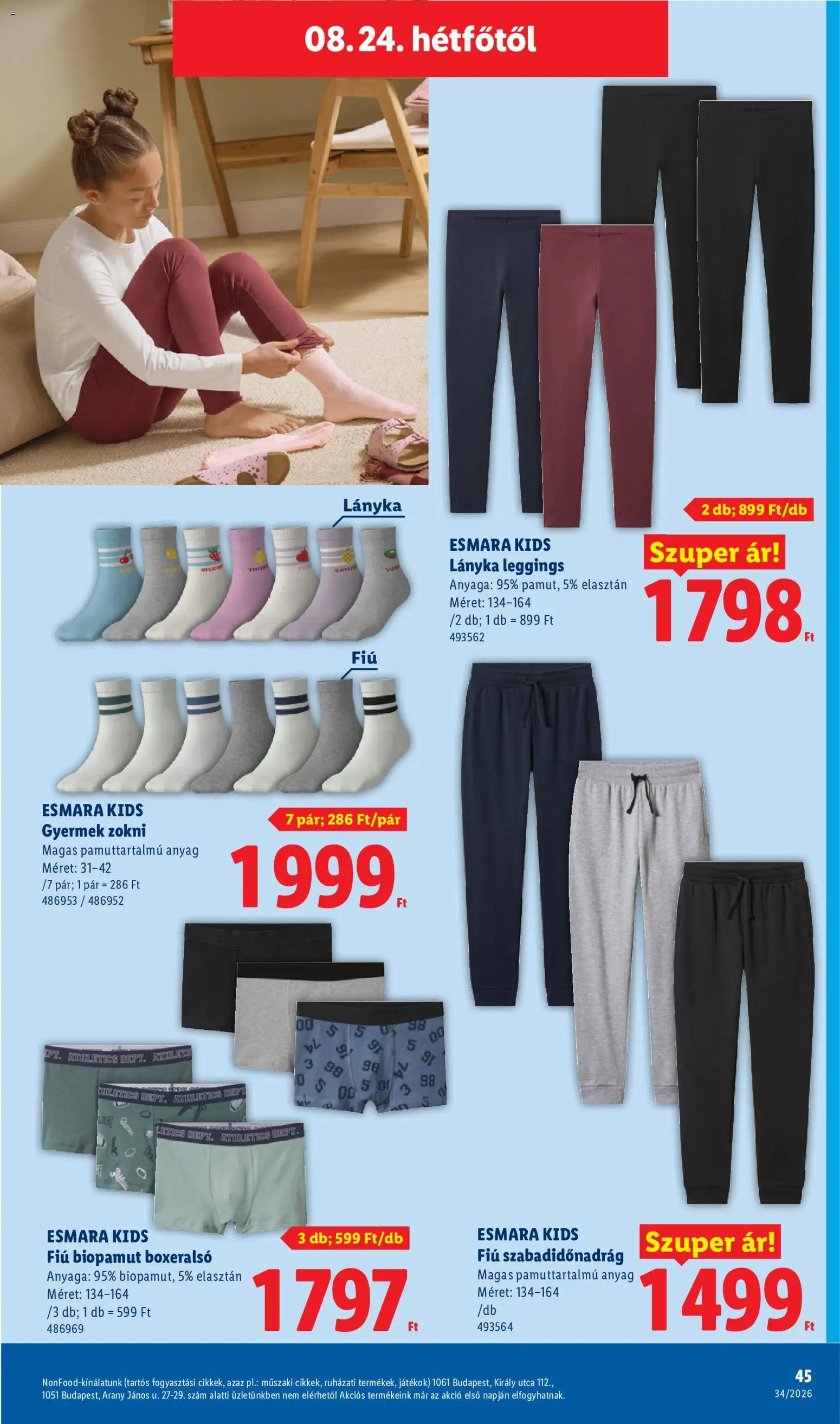 Lidl akciós ujság - amely érvényes a következő dátumtól: 2026.08.19. | Oldal: 45