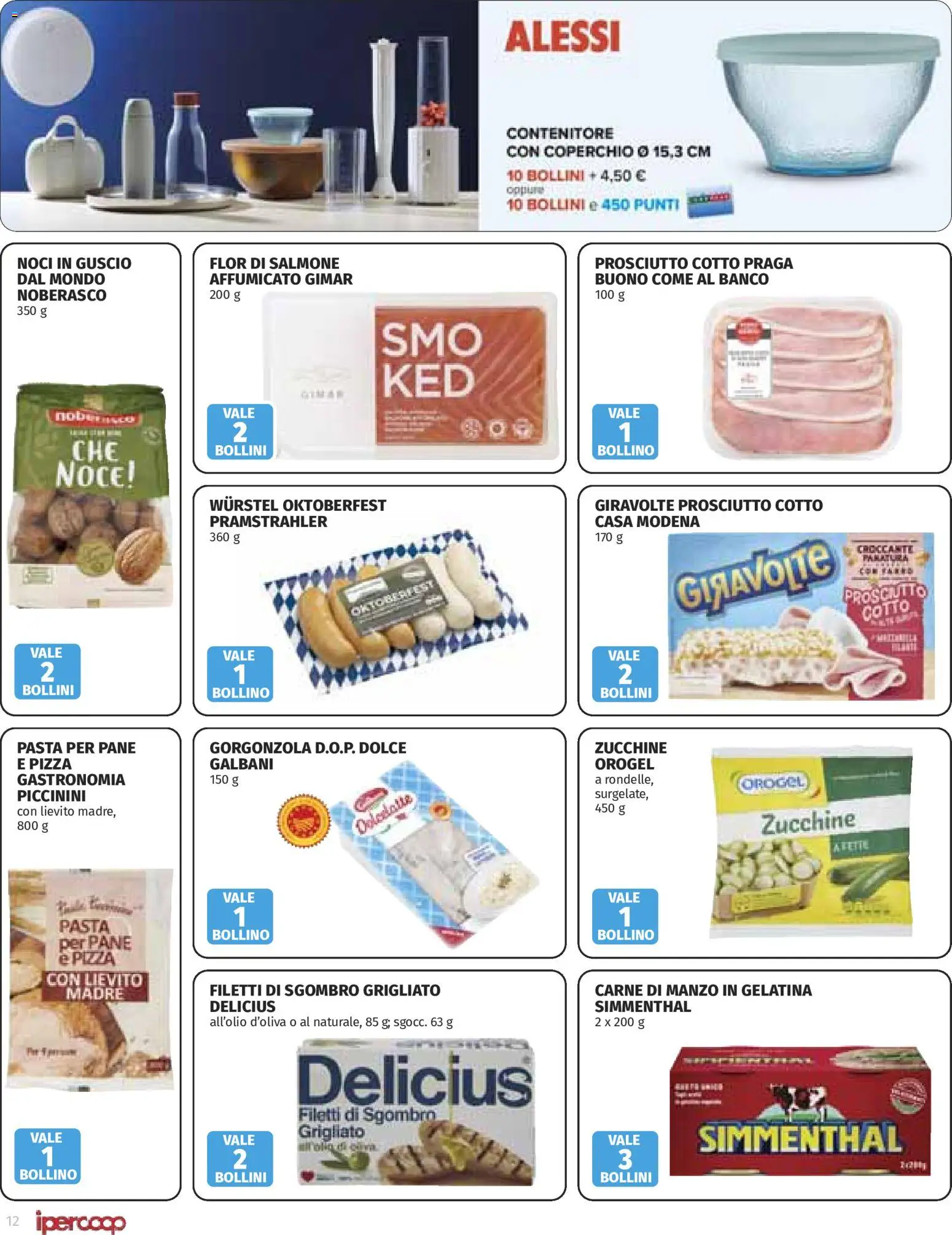 Volantino Ipercoop del 01/10/2026 | Pagina: 12 | Prodotti: Pizza, Salmone, Sgombro, Lievito