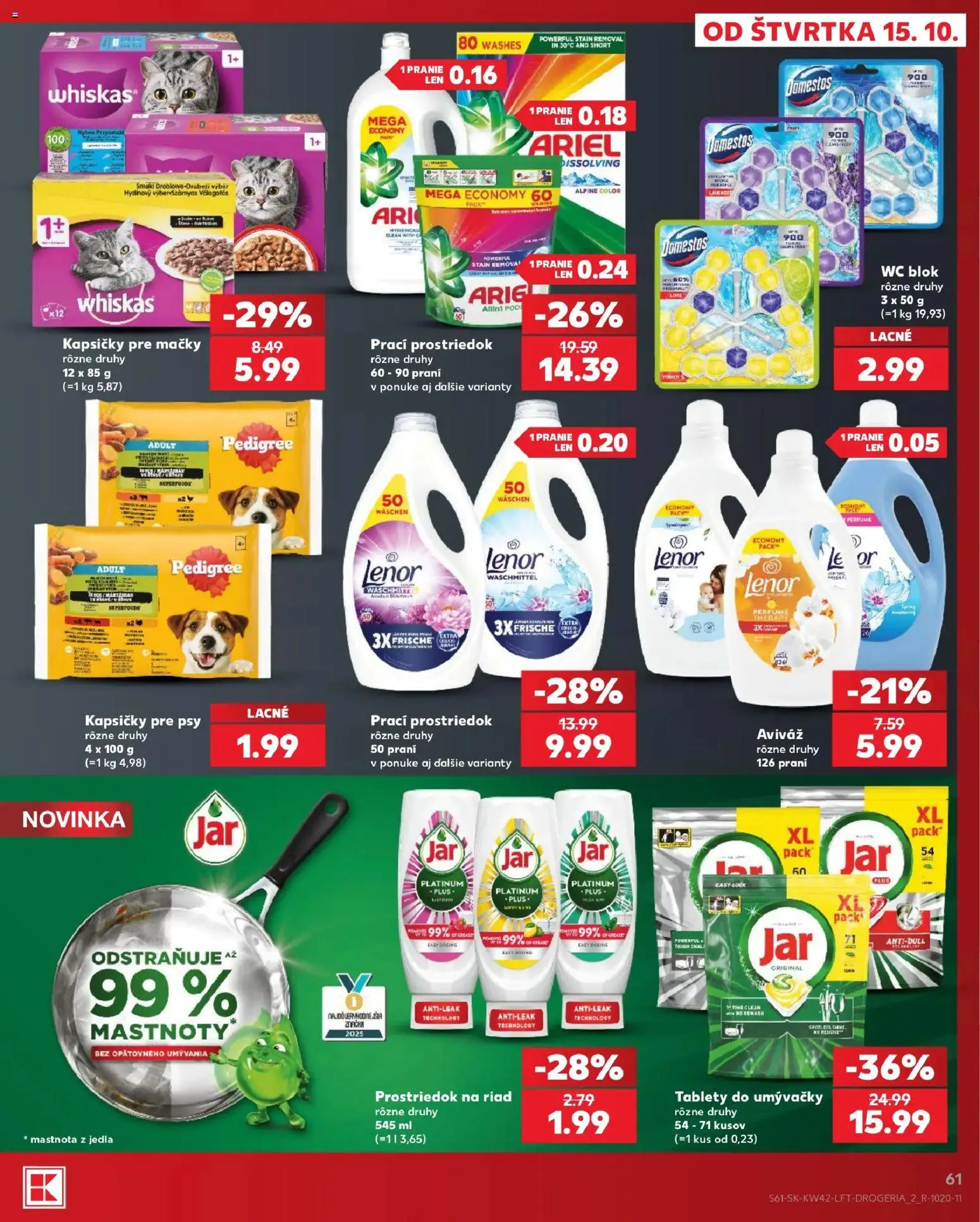 Nové Kaufland akcie – leták je platný od 15.10.2026 | Strana: 61