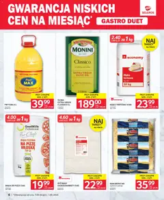 Pogląd oferty "Selgros cash&carry gazetka - Gastro Duet" - ważna od 07.05.2026 | Strona: 6 | Produkty: Frytura, Mąka do pizzy, Ryż, Makaron