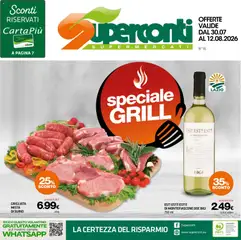 Anteprima del volantino Superconti volantino valido a partire dal 30/07/2026