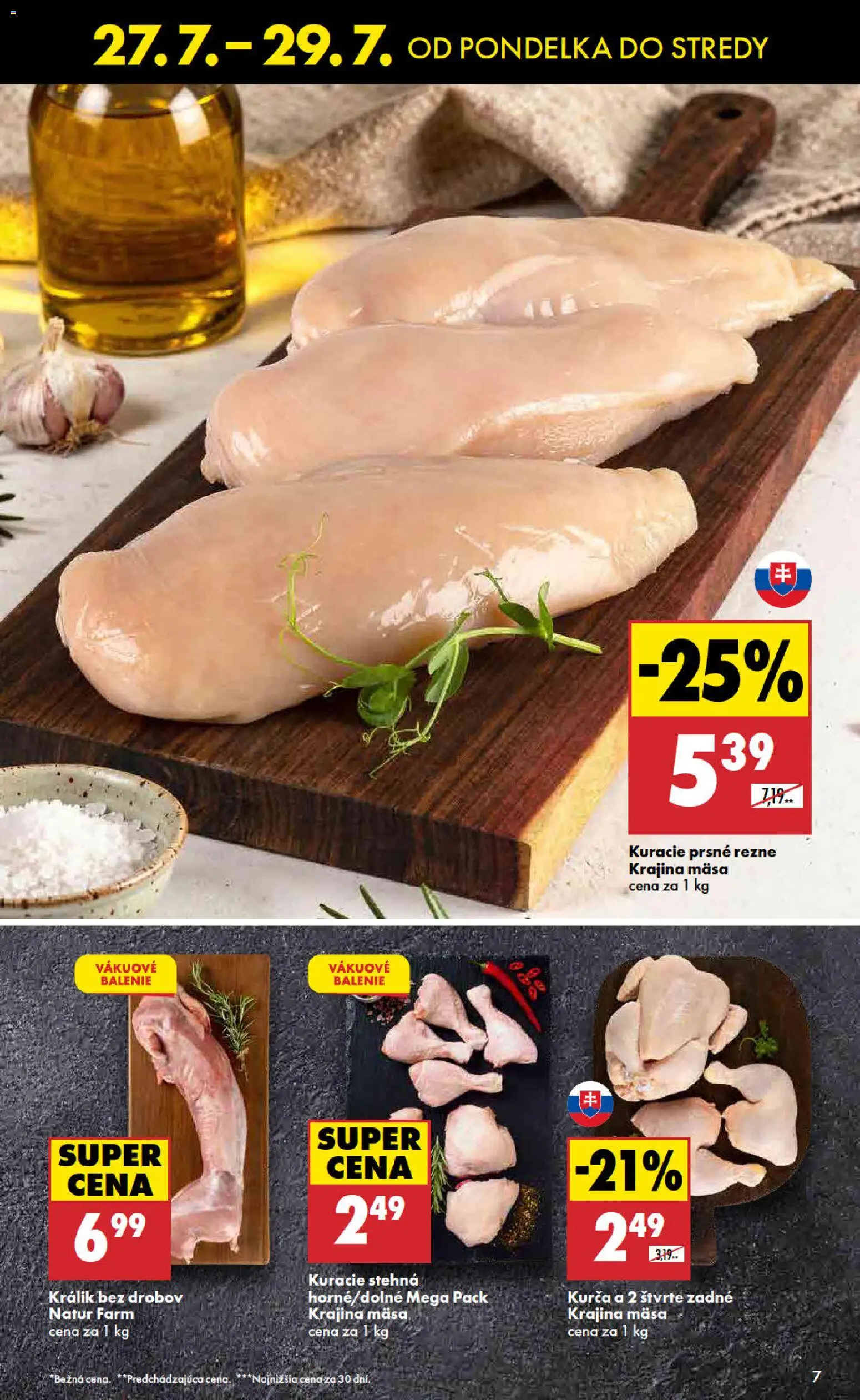Nové Biedronka akcie – leták je platný od 27.07.2026 | Strana: 7 | Produkty: Kuracie stehná, Kurča