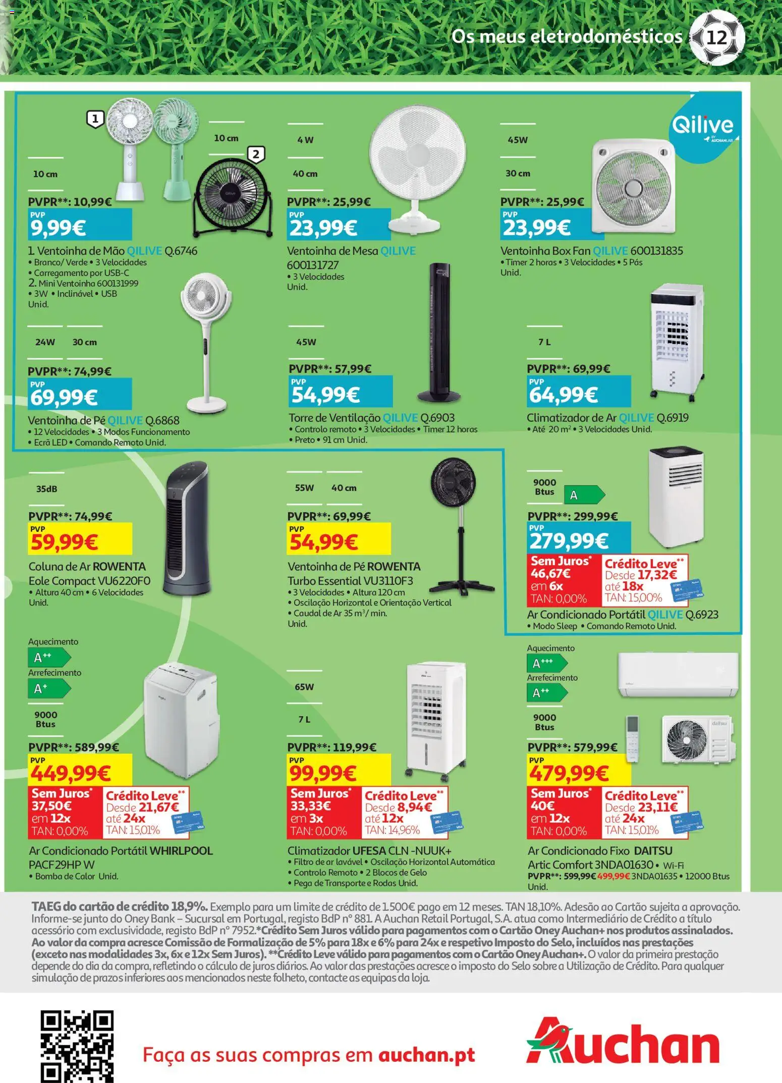 Auchan - Tecno Mundial │ válido de 16.06.2026 | Página: 12 | Produtos: Faca, USB, Whirlpool, Mesa