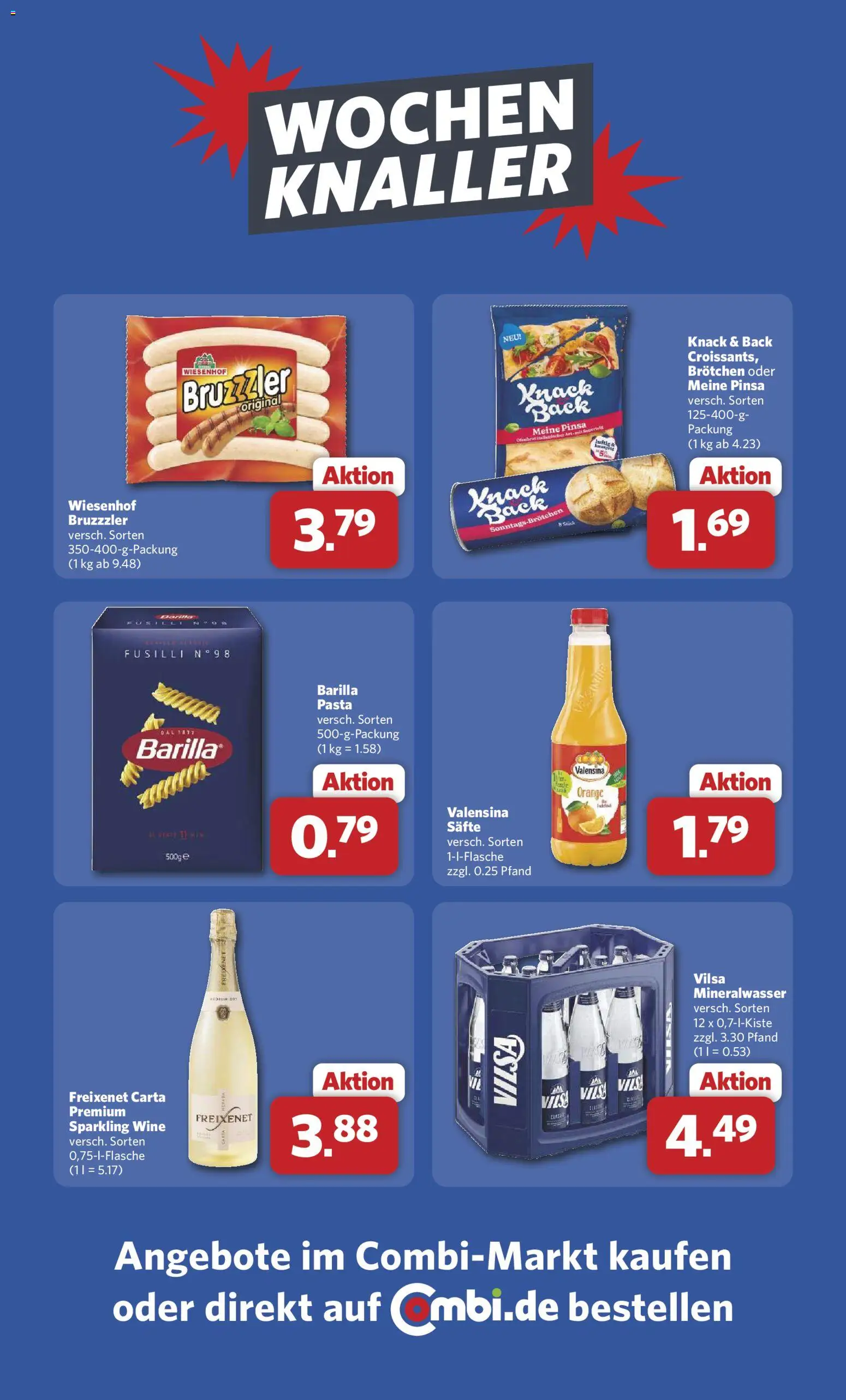 Combi Prospekt 	 – gültig ab 04.05.2026 | Seite: 28 | Produkte: Barilla, Freixenet, Mineralwasser, Pasta