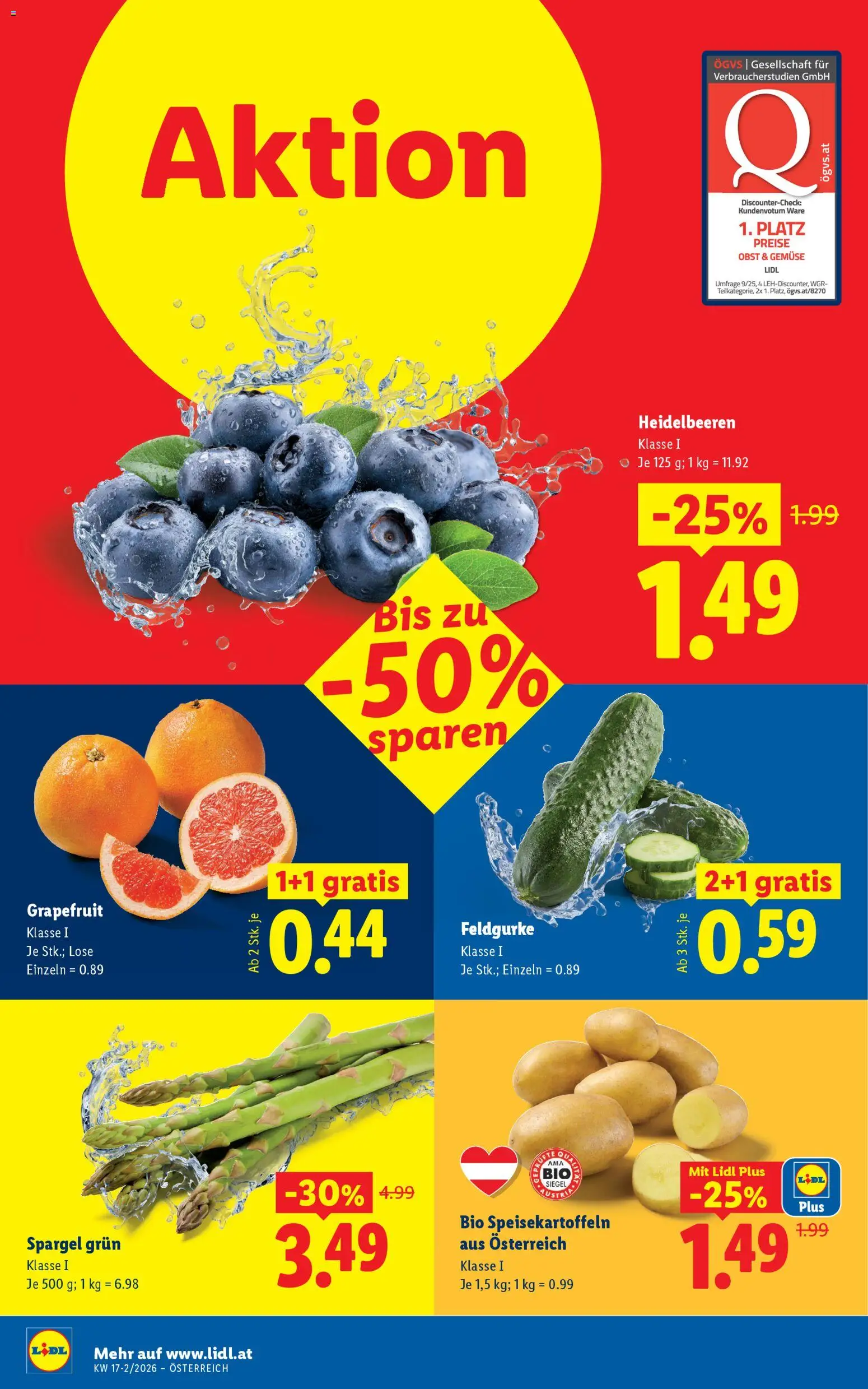 Lidl Flugblatt - Oberpullendorf, Güssing, Oberwart gültig ab 23.04.2026 | Seite: 4 | Produkte: Grapefruit, Gemüse, Obst