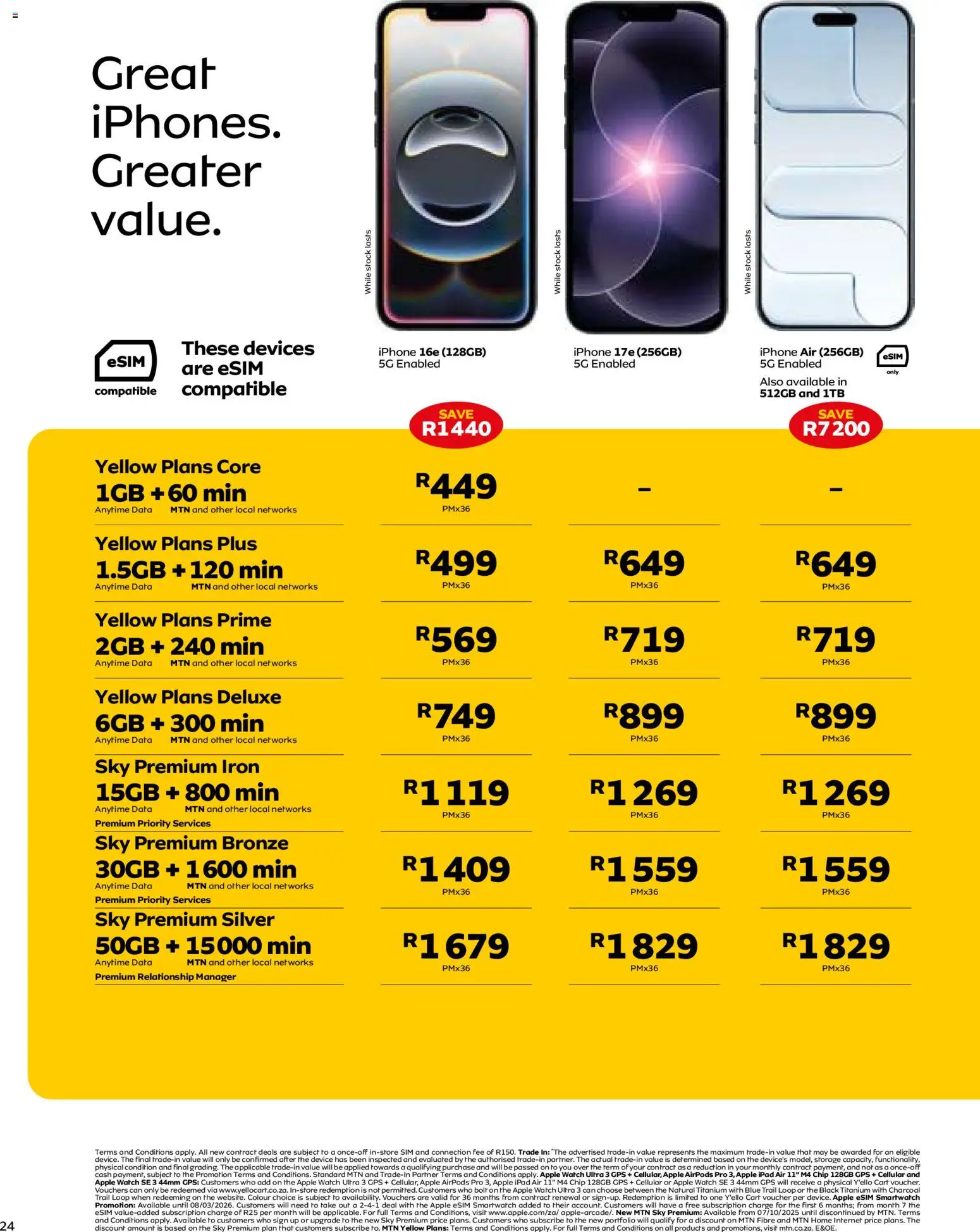 New MTN catalogue – valid from 07/08/2026 | Page: 24 | Products: Watch, Iron, Smartwatch, Stock