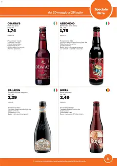 Anteprima del volantino Sogegross volantino Birre valido a partire dal 20/05/2026 | Pagina: 21
