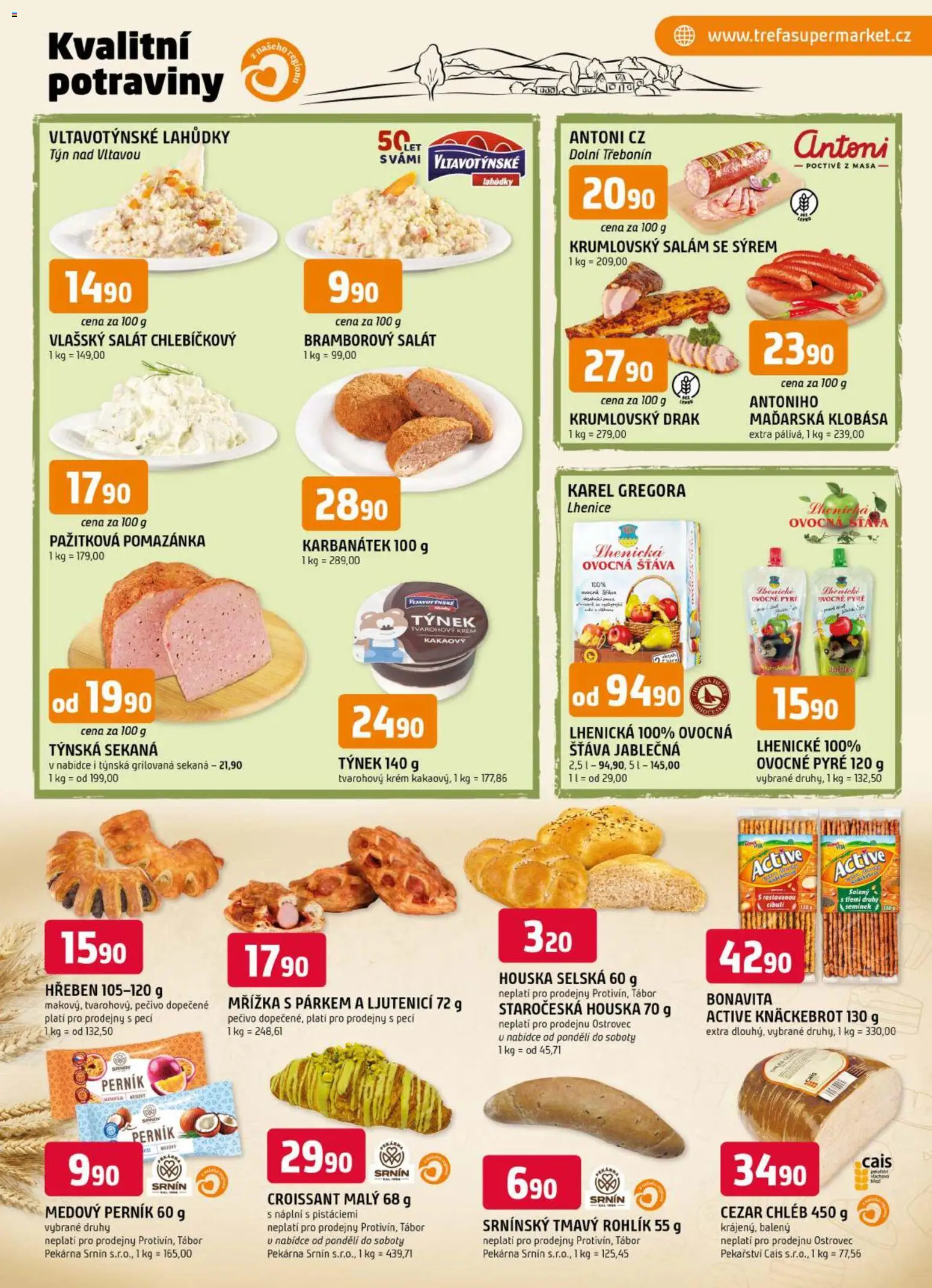 Trefa leták od 20.05.2026 | Strana: 5 | Produkty: Krém, Klobása, Croissant, Potraviny