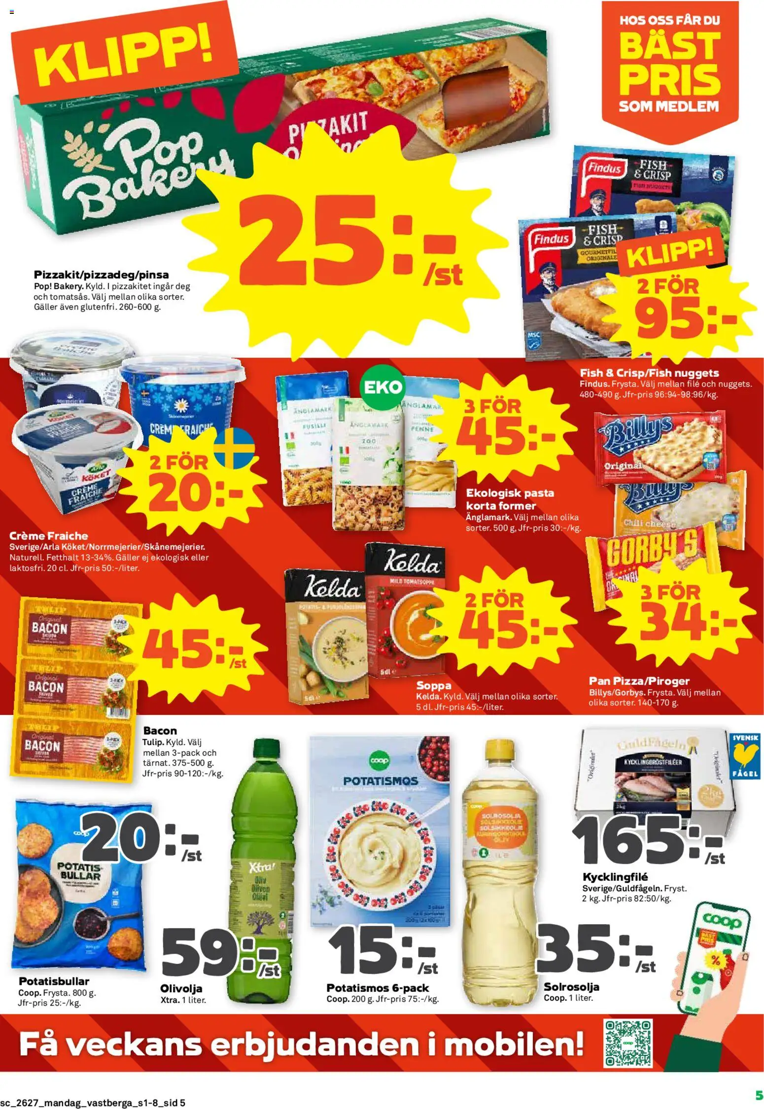 Stora Coop reklamblad aktuell från 29/06/2026 | Sida: 5 | Produkter: Potatisbullar, Chili, Potatis, Soppa