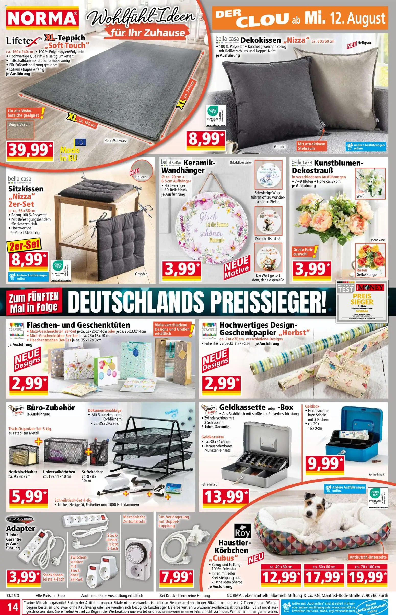 Norma Prospekt – gültig ab 10.08.2026 | Seite: 15 | Produkte: Adapter, Box, Vase