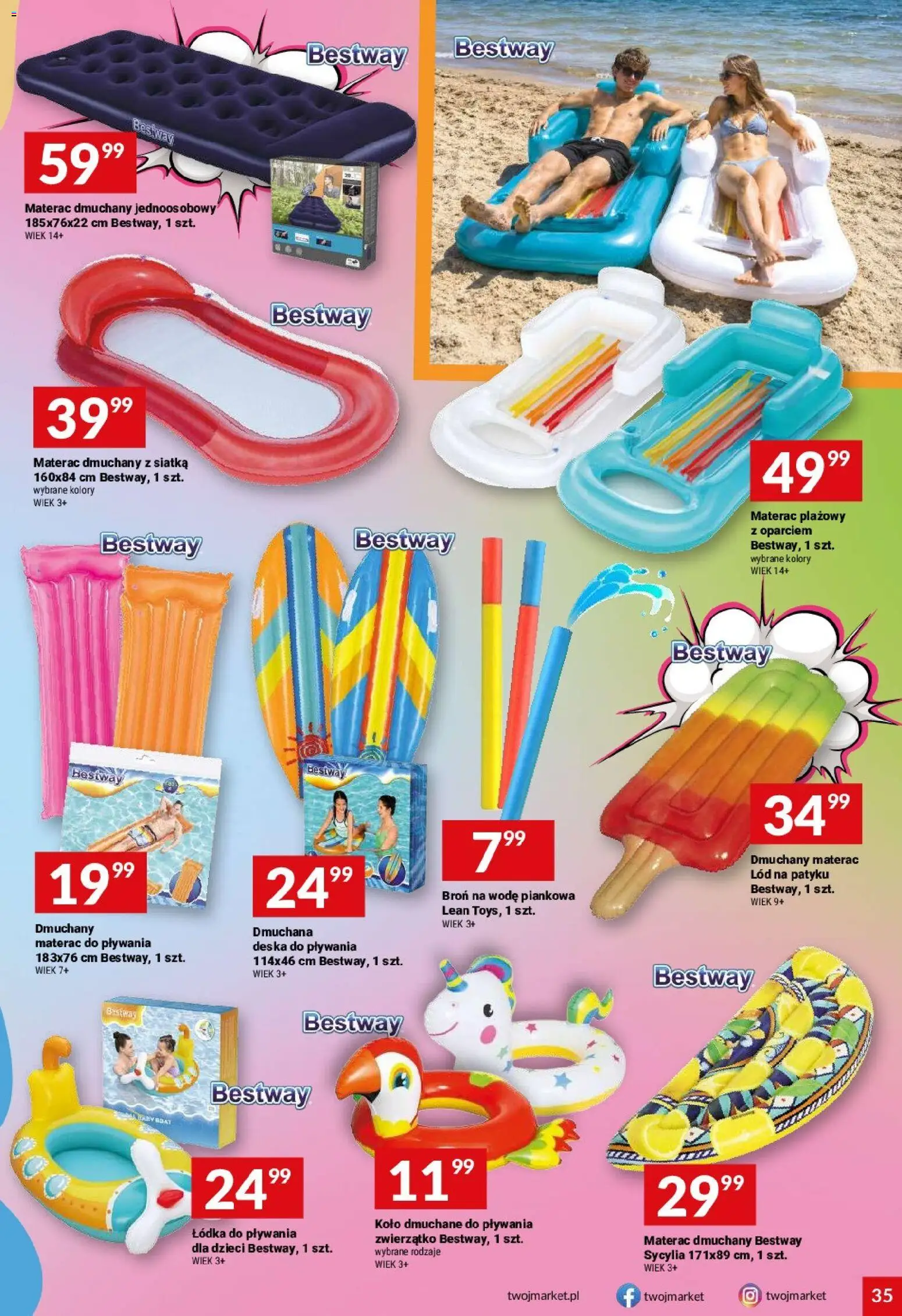 Twój Market gazetka od 01.07.2026 | Strona: 35 | Produkty: Materac, Siatka