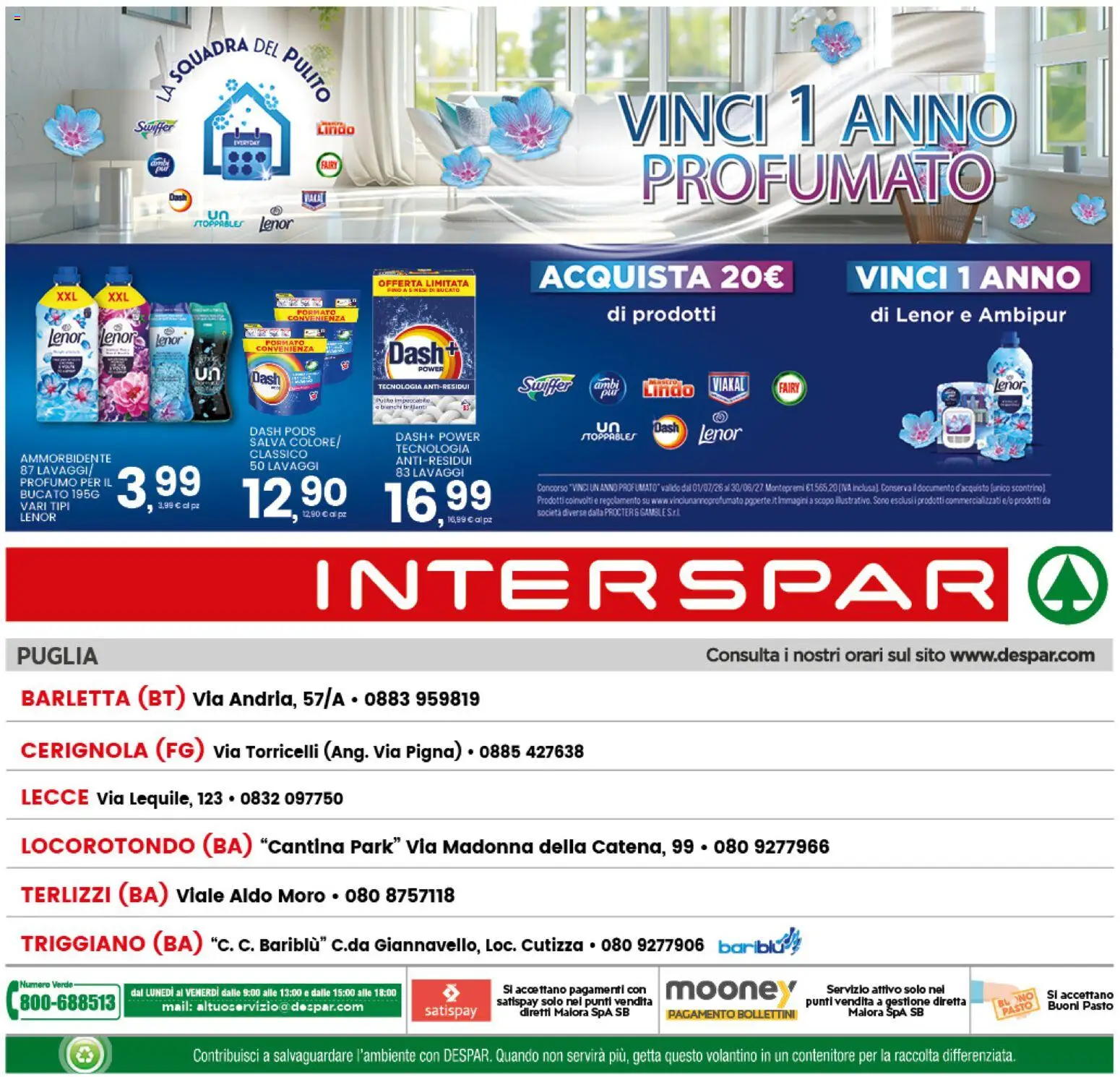 Volantino Interspar del 01/10/2026 | Pagina: 34 | Prodotti: Ammorbidente, Contenitore, Profumo