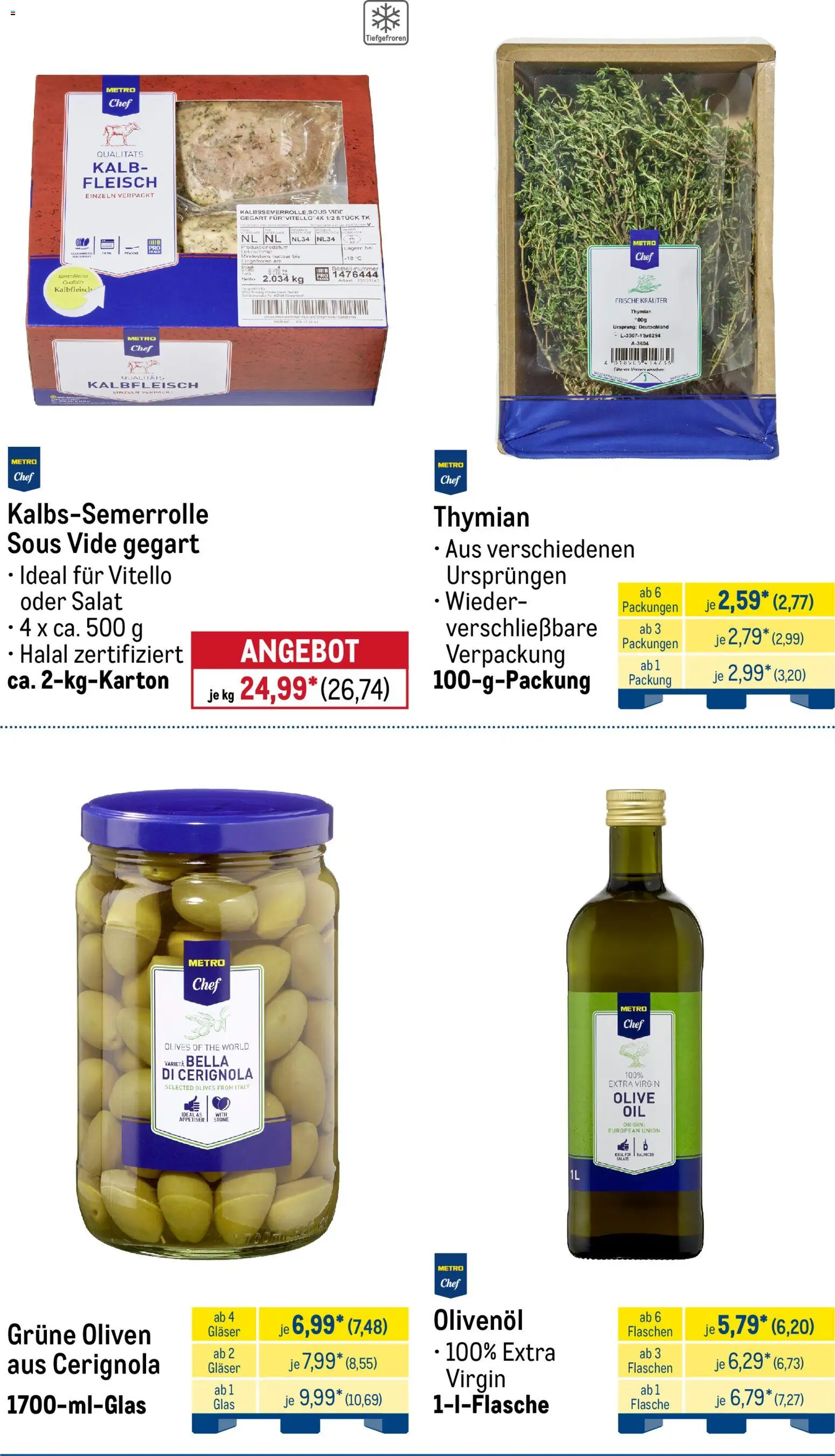 Metro Monats-Menü – gültig ab 01.07.2026 | Seite: 7 | Produkte: Olivenol, Fleisch, Salat