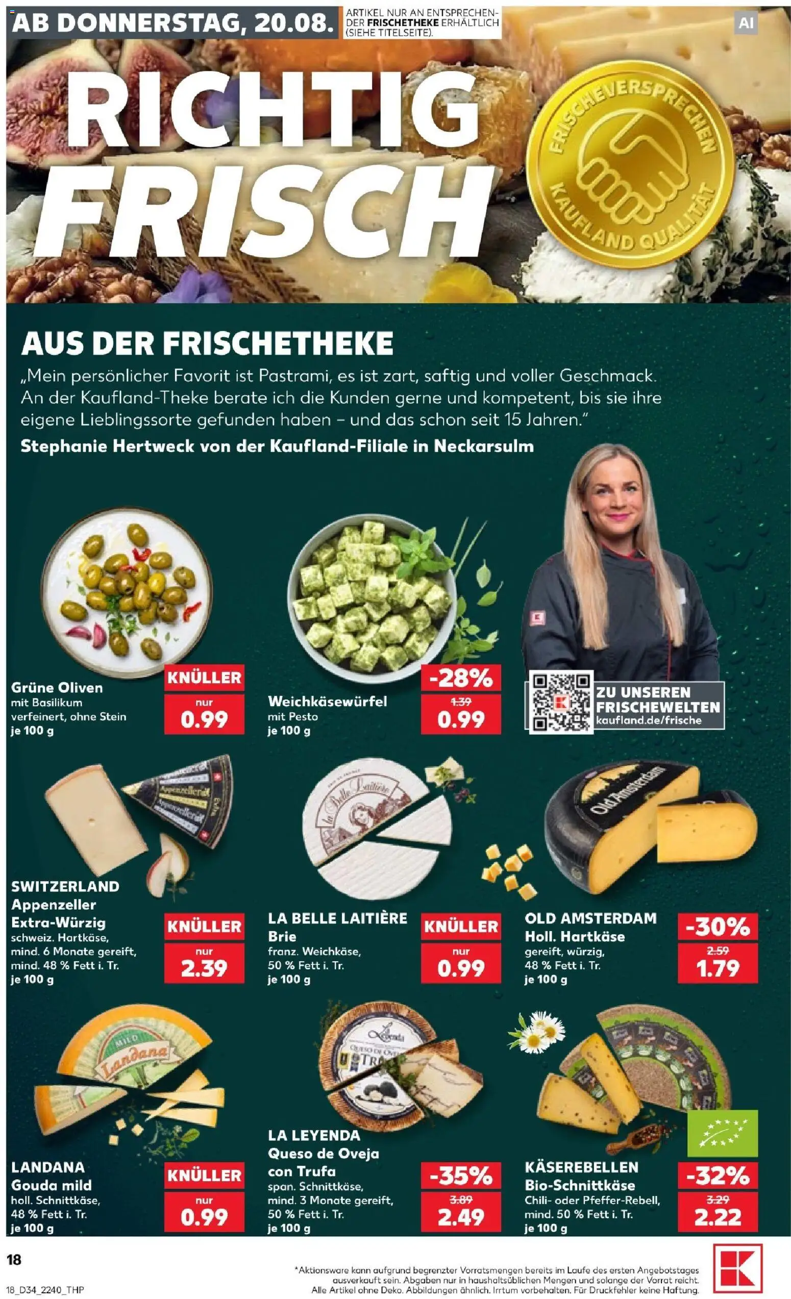 Kaufland Prospekt Speyer – gültig ab 20.08.2026 | Seite: 18 | Produkte: Milch, Paprika, Müllermilch, Flocken