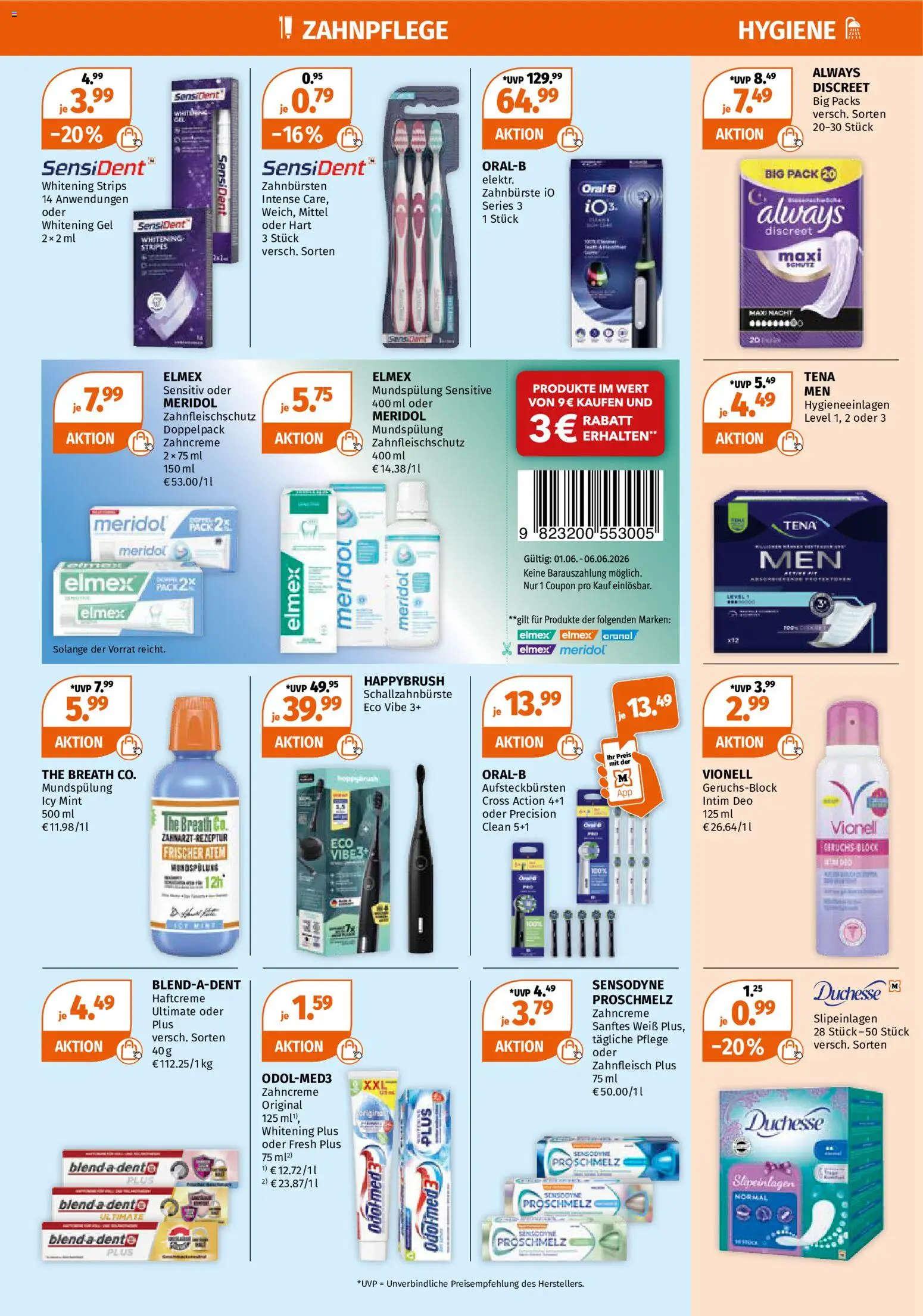 Müller Sommerangebote – gültig ab 01.06.2026 | Seite: 8 | Produkte: Deodorant, Zahnbürste
