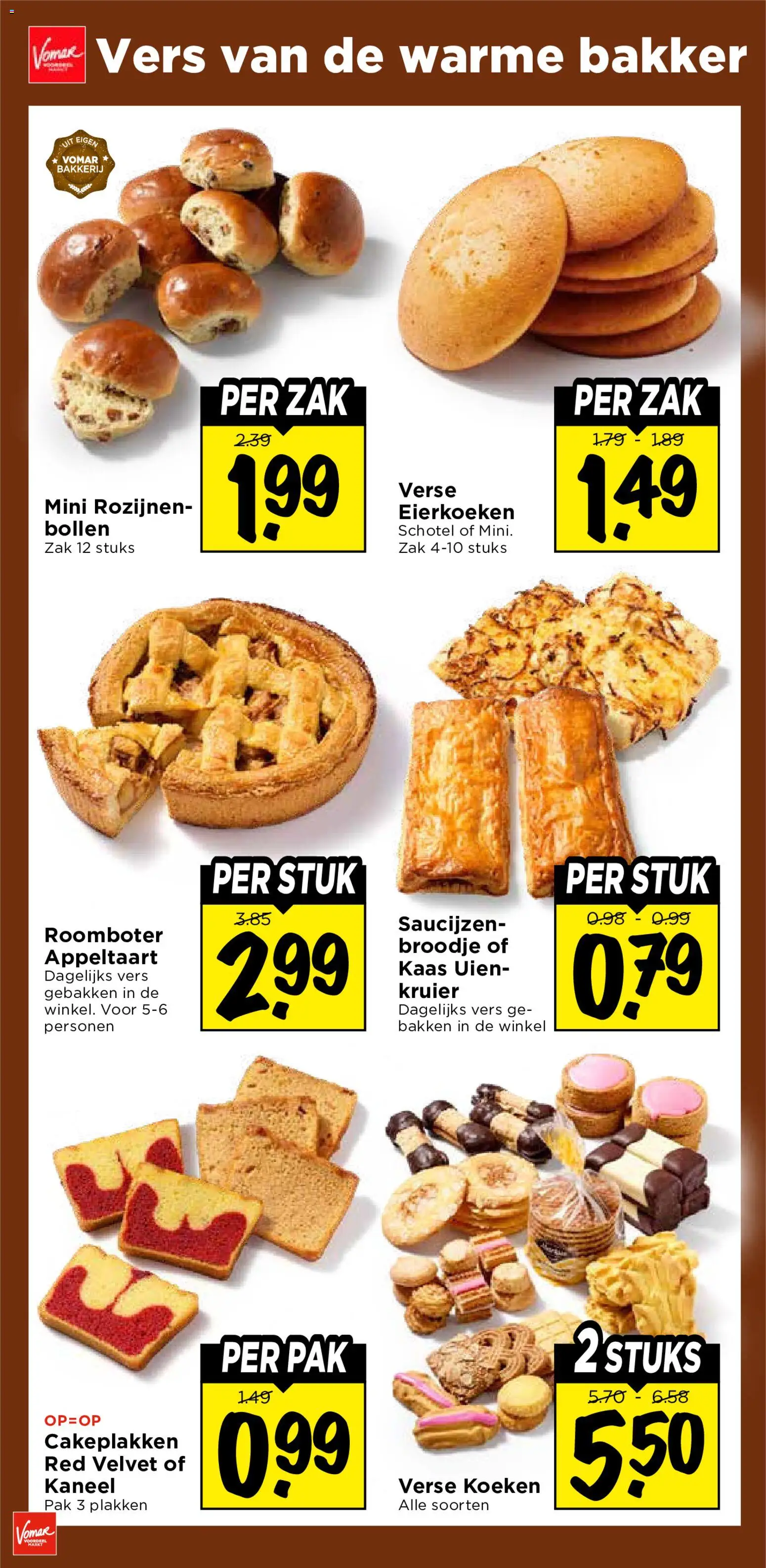 {H1} | Pagina: 25 | Producten: Rozijnen, Zak, Broodje, Appeltaart