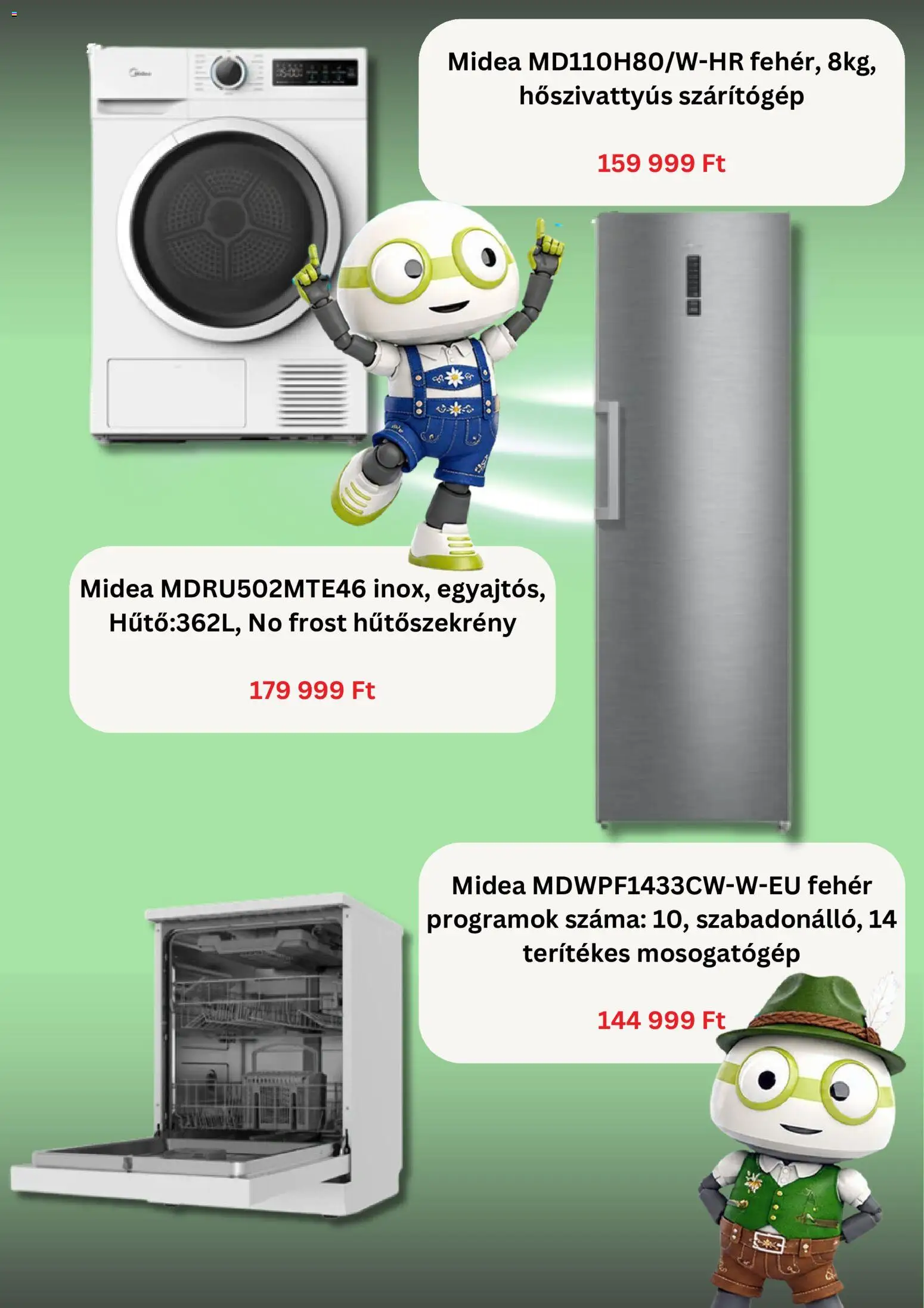 Best Byte akciós ujság - amely érvényes a következő dátumtól: 2026.10.09. | Oldal: 3 | Termékek: Hűtőszekrény, Szárítógép, Mosogatógép