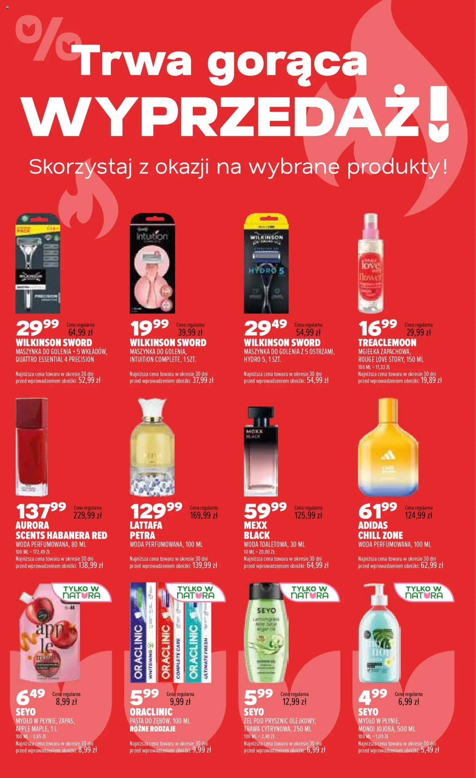 Drogerie Natura gazetka od 21.07.2026 | Strona: 2 | Produkty: Maszynka do golenia, Mydło, Żel pod prysznic, Woda