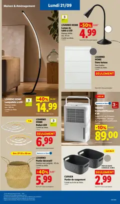 LIDL - Prévisualisation de LIVARNO HOME Lampe de table à LED, Lampe de table à LED. Hauteur étirée env. 47 cm. L'unité au choix. valide à partir de 17/09/2026 | Page: 63