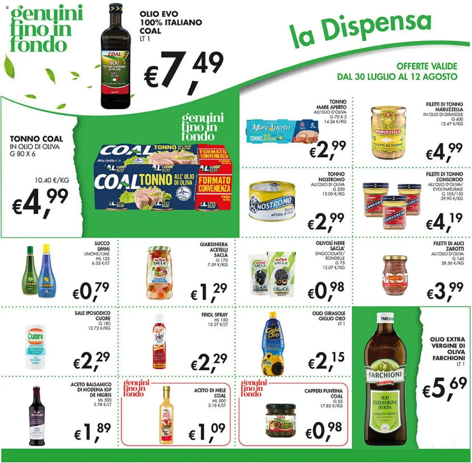 Volantino Coal del 30/07/2026 | Pagina: 18 | Prodotti: Succo, Mele, Aceto di mele, Olio extra vergine