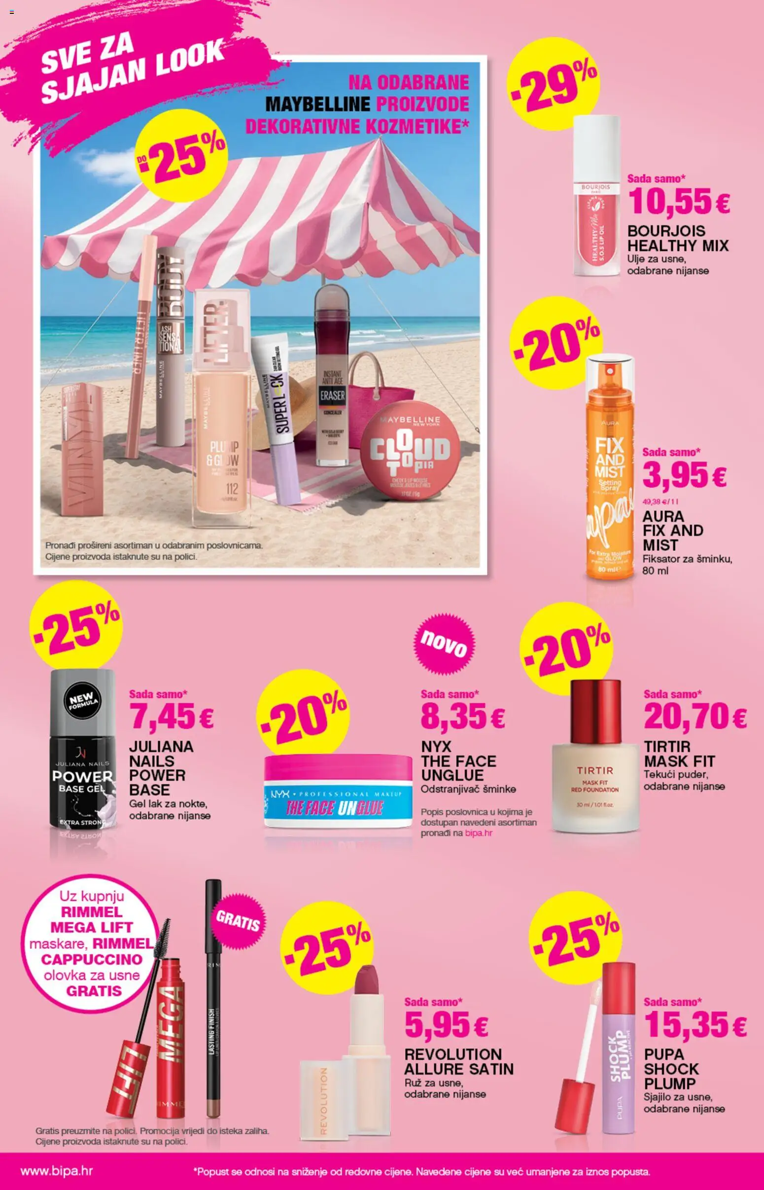 Bipa katalog | vrijedi od 11.06.2026 | Stranica: 2 | Proizvodi: Ruž, Ulje, Maybelline, Cappuccino
