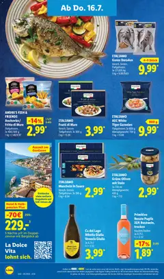 ITALIAMO ASC White Tiger Garnelen, Tiefgefroren. Abtropfgewicht: 720 g ab 13.07.2026 gültig | Seite: 58 | Produkte: Garnelen, Tiger garnelen