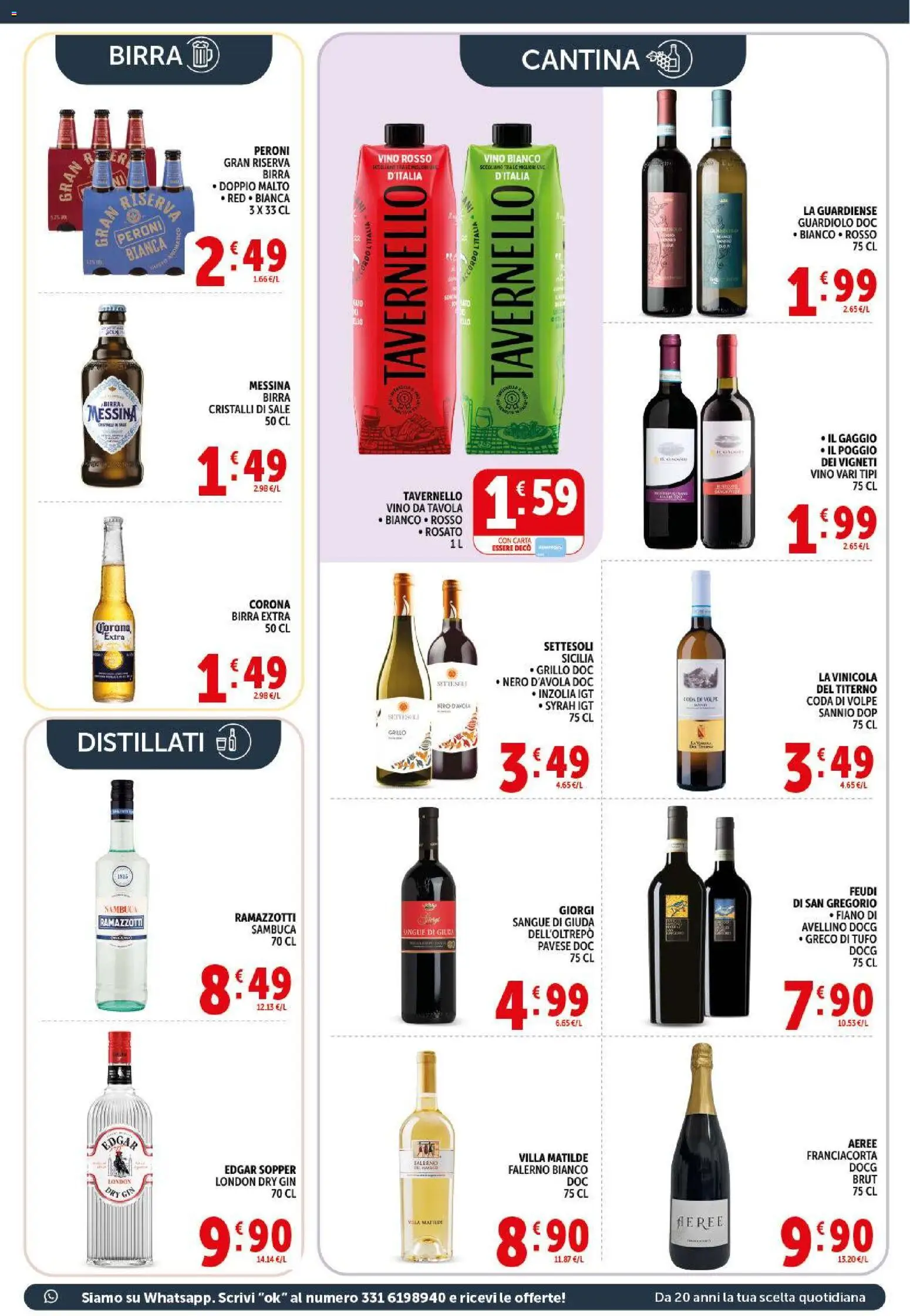 Volantino Decò del 29.05.2026 | Pagina: 17 | Prodotti: Birra, Gin, Vino, Vino rosso
