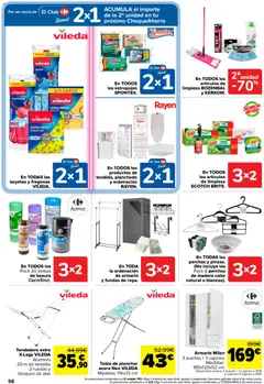 Vista previa Carrefour folleto válido desde el 26.05.2026 | Página: 64 | Productos: Té, Tendedero, Tabla de planchar, Cajonera