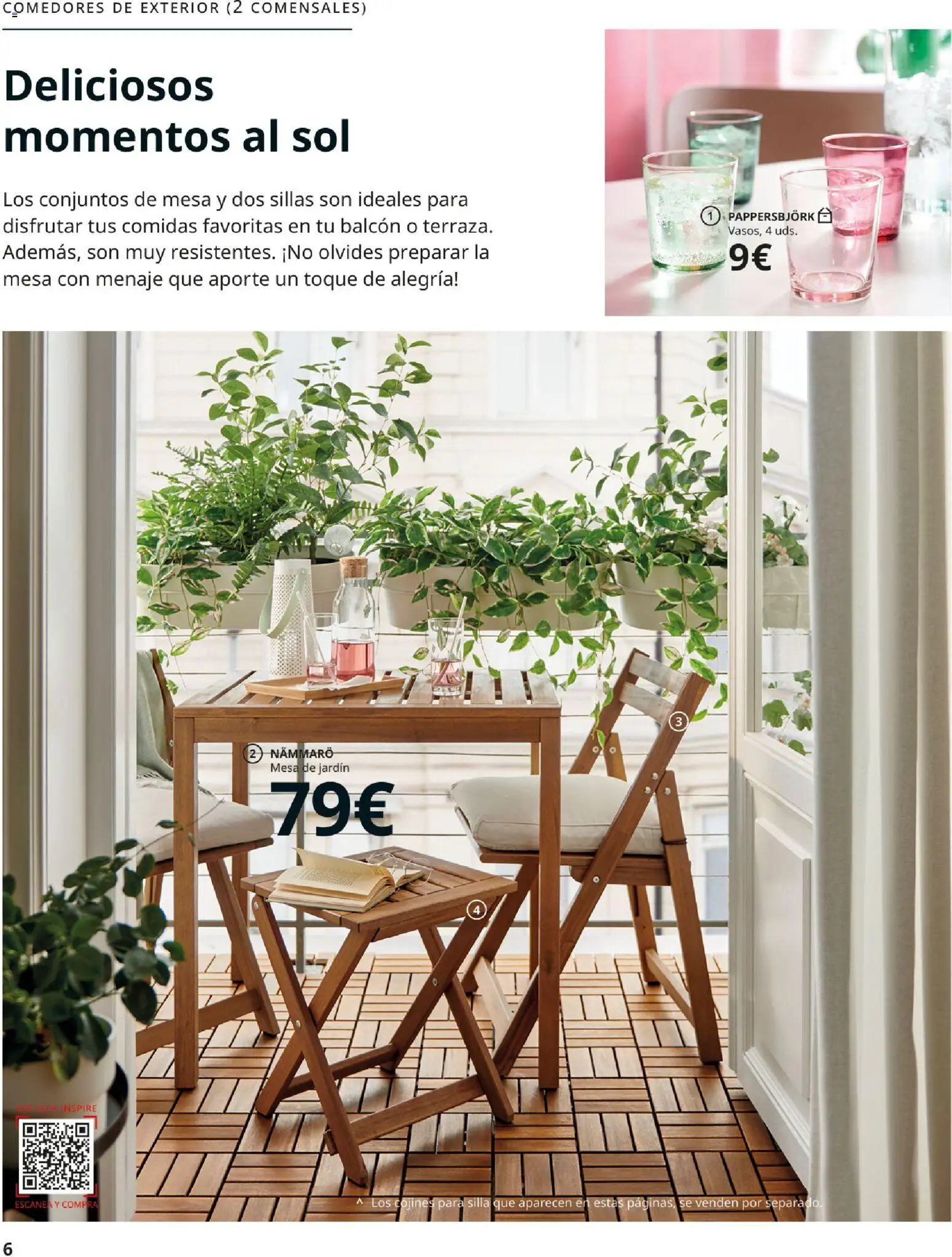 Catálogo IKEA Muebles de exterior │ válido desde el 17/12/2025 | Página: 6 | Productos: Mesa de jardín, Mesa, Silla