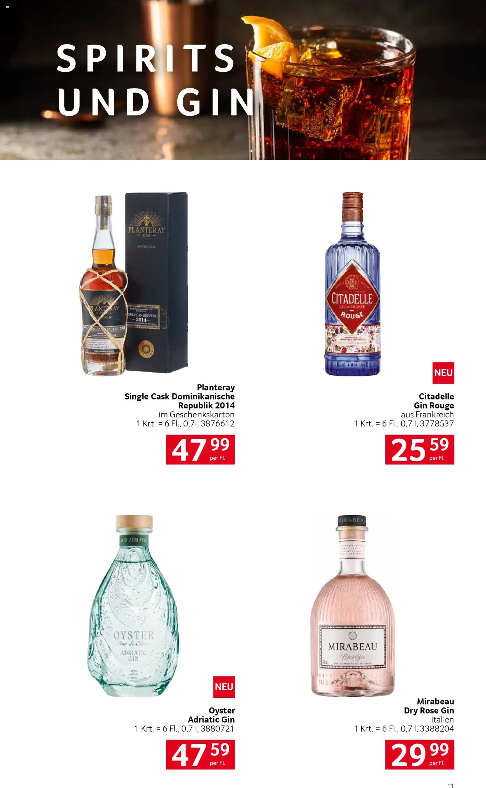 Transgourmet Frühlingshafte Genussmomente gültig ab 02.03.2026 | Seite: 11 | Produkte: Gin, Rouge