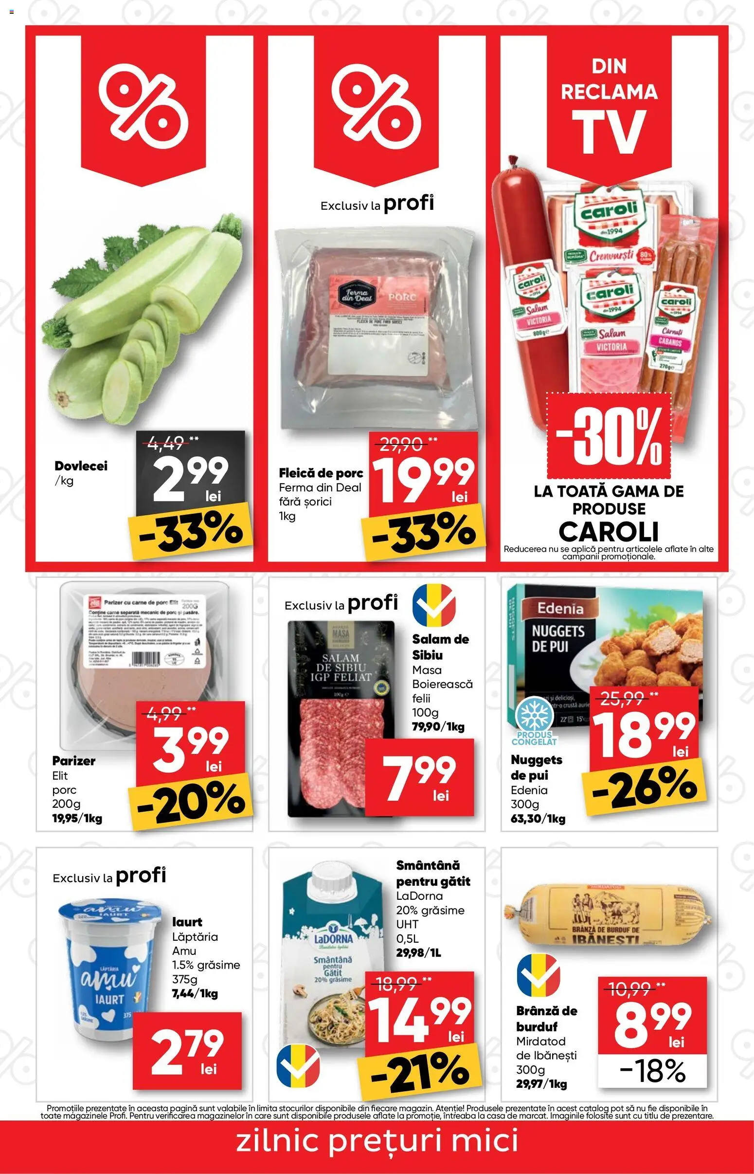 Noul catalog Profi – valabil de la 03.09.2026 | Pagină: 2 | Produse: Branza de burduf, Masă, Brânză, Salam