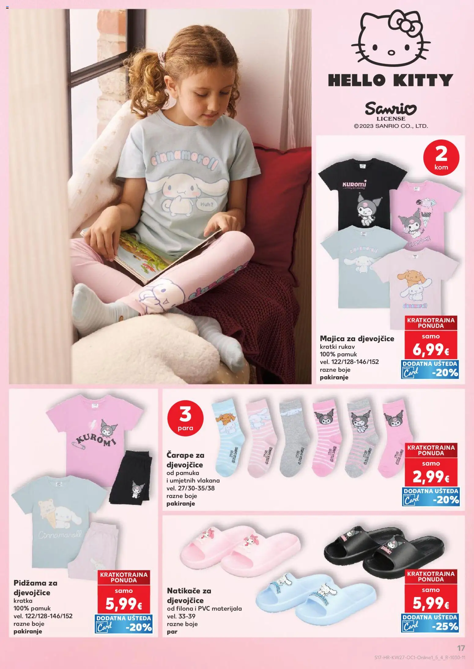 Kaufland katalog | vrijedi od 01.07.2026 | Stranica: 17 | Proizvodi: Natikače, Majica, Čarape, Pidžama