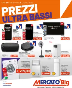 Anteprima del volantino Mercatò volantino Big valido a partire dal 29/06/2026 | Pagina: 1 | Prodotti: Samsung Galaxy, Telecomando, smart TV, Centrifuga