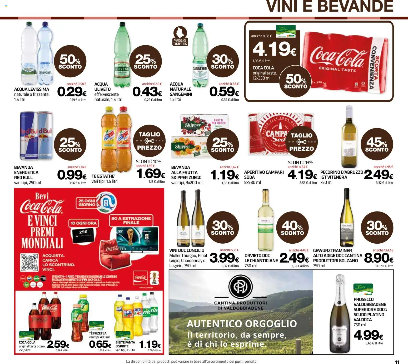 Volantino Superconti del 21.05.2026 | Pagina: 11 | Prodotti: Tè, Fanta, Red Bull, Coca Cola