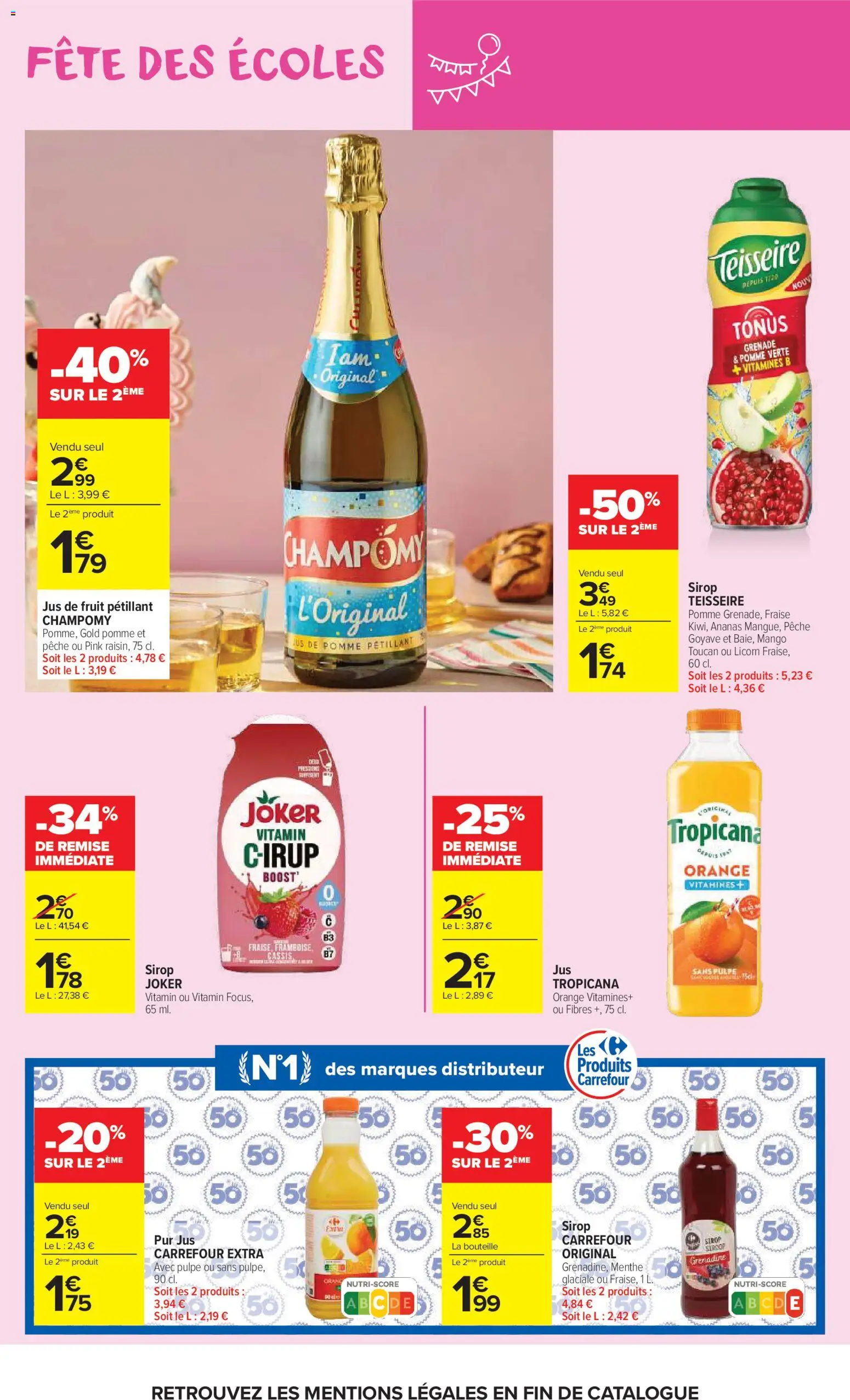 {H1} | Page: 44 | Produits: Framboise, Menthe, Orange, Champomy